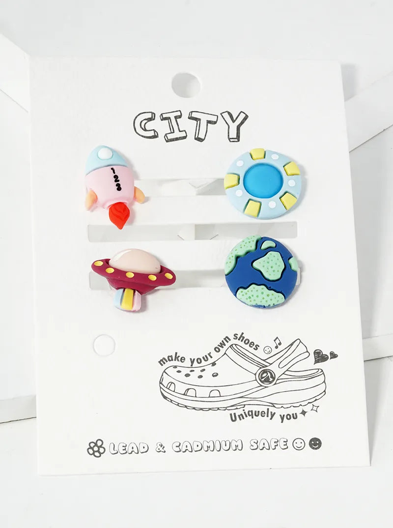Set Of 4 Jibbitz Shoe Charms