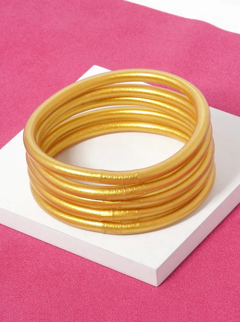 Set Of 9 Jelly Tube Stackable Bangle Bracelet