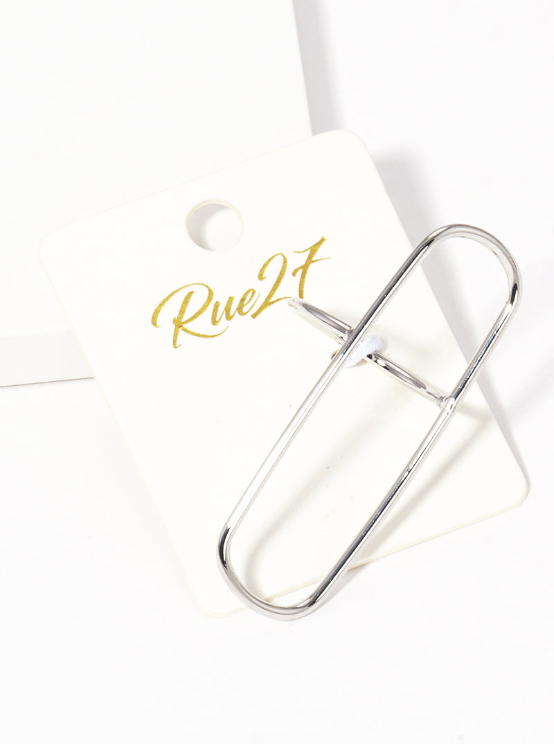 Size 7 Metal Geometric Rectangle Wire Ring