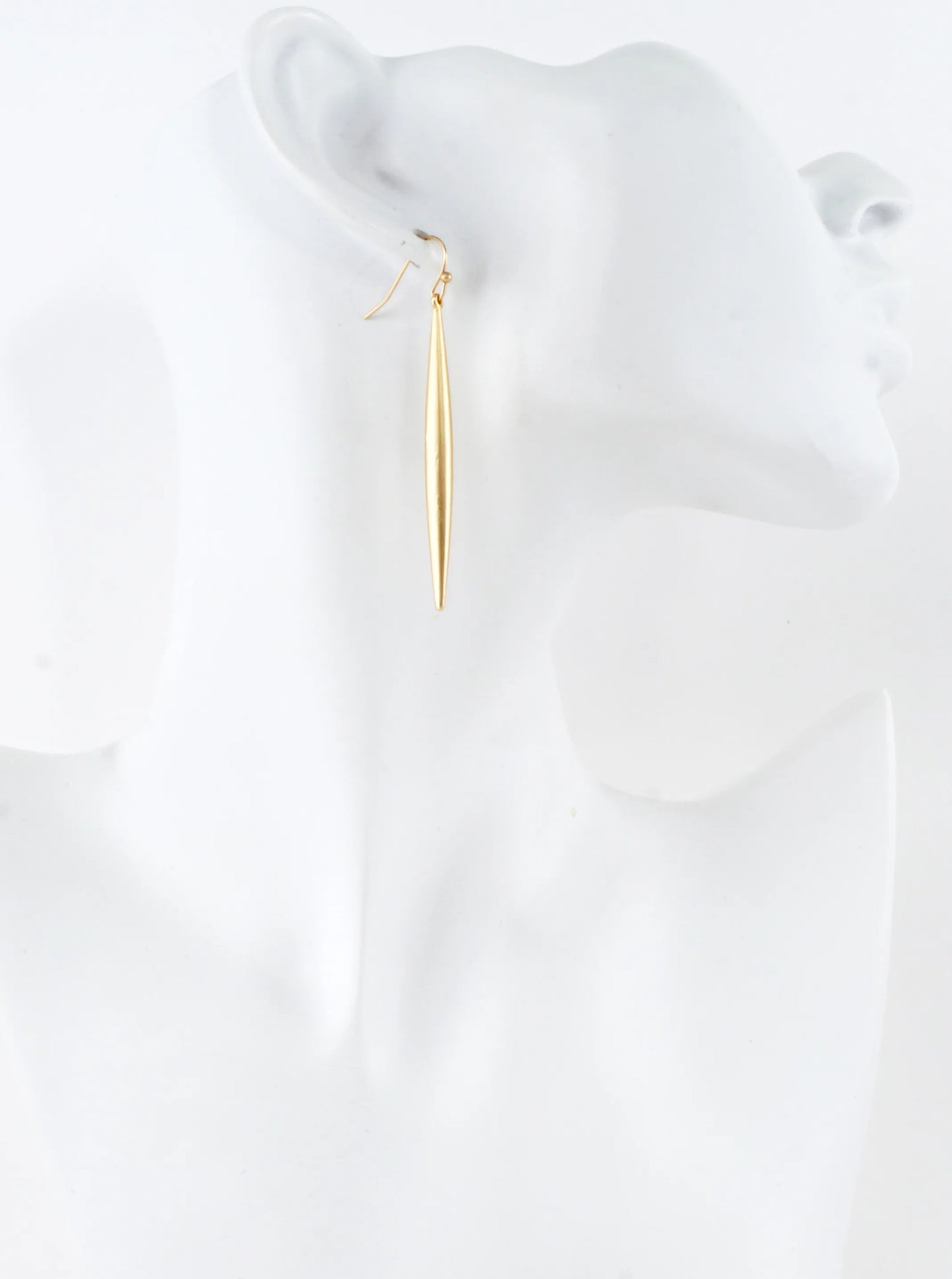 Sleek Sculptural Drop Earrings