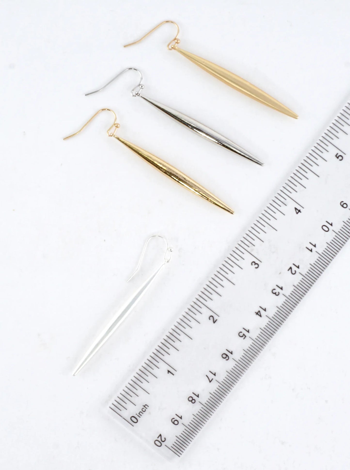 Sleek Sculptural Drop Earrings