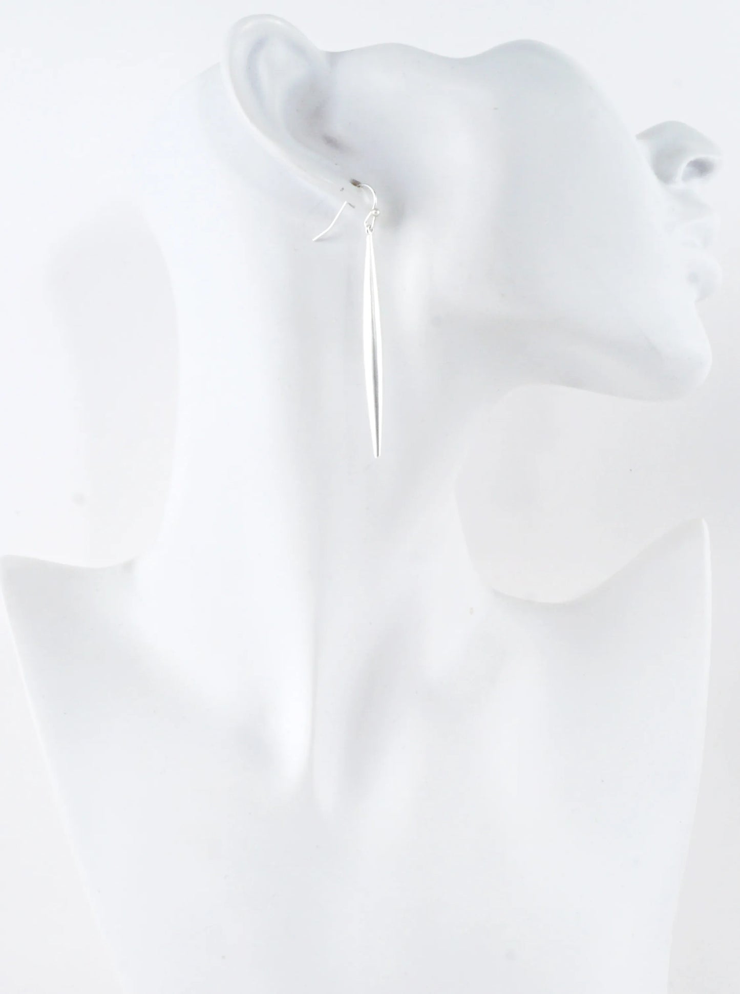 Sleek Sculptural Drop Earrings