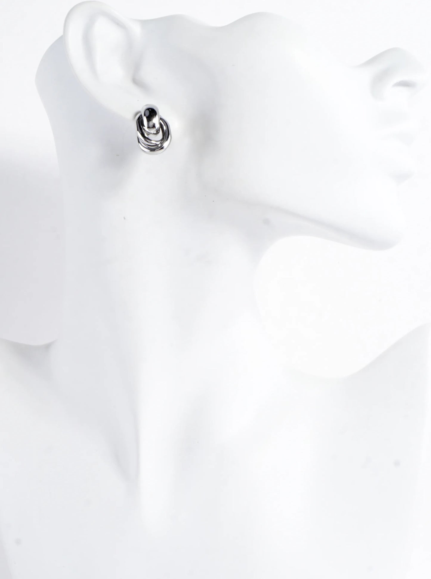 Small Brass Rings Doorknocker Earrings