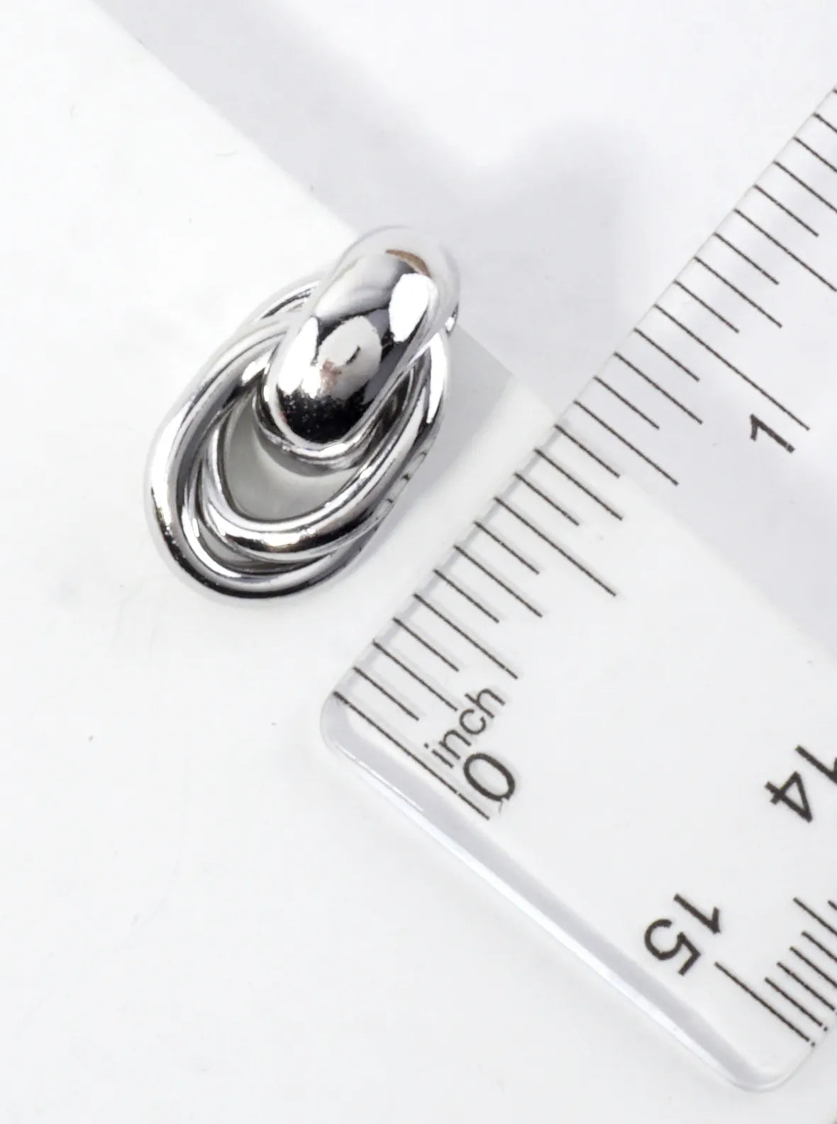 Small Brass Rings Doorknocker Earrings