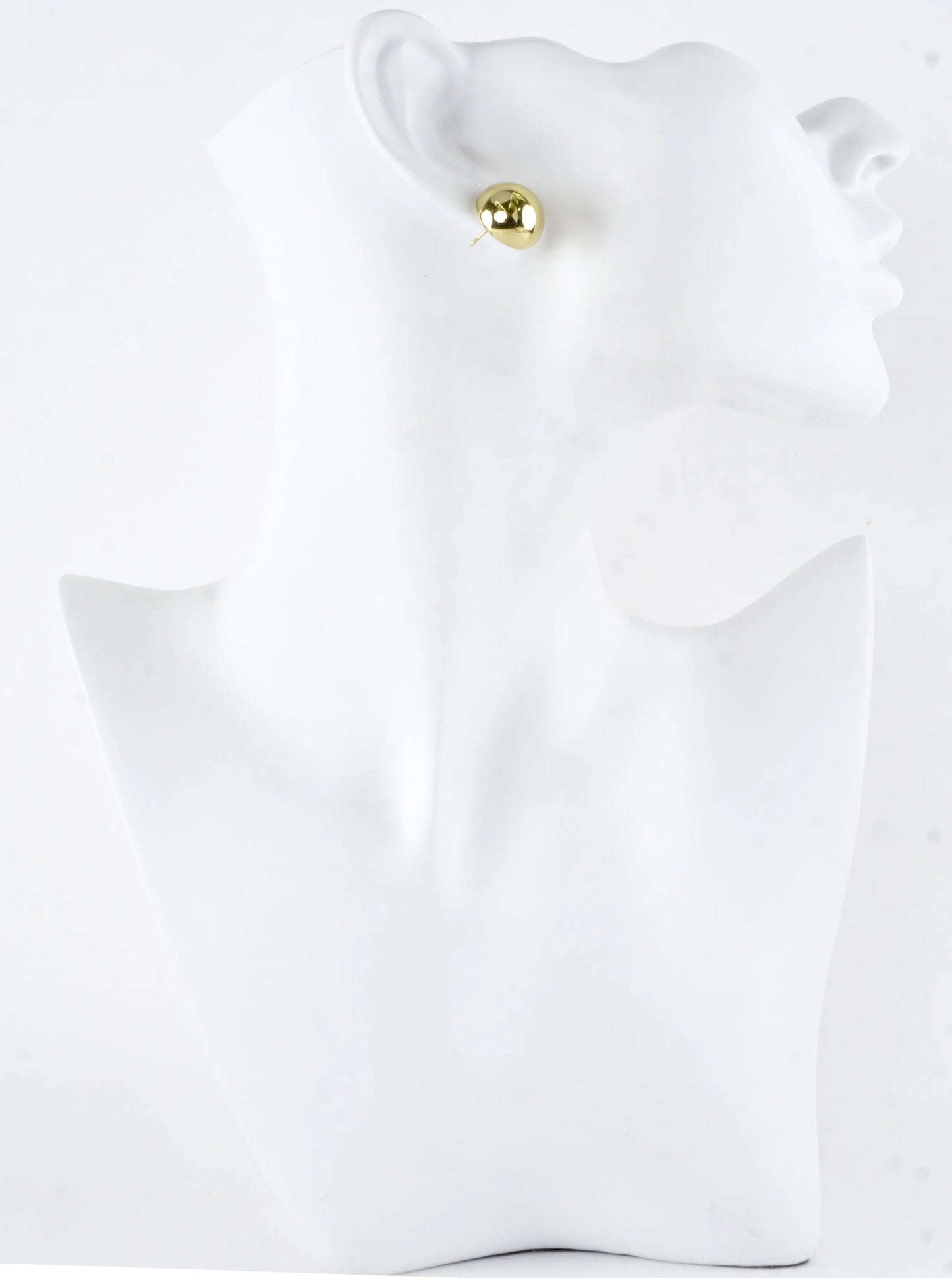 Small Chunky Puffy Dome Button Stud Earrings