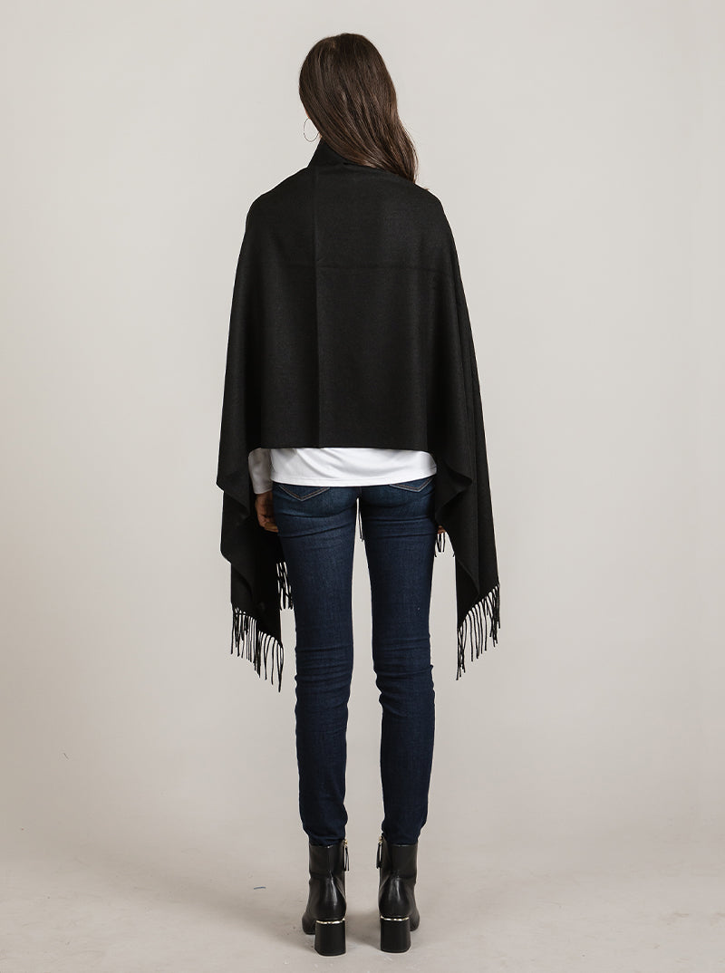 Soft 2 Touch Shawl Oblong Fringe Acrylic Scarf