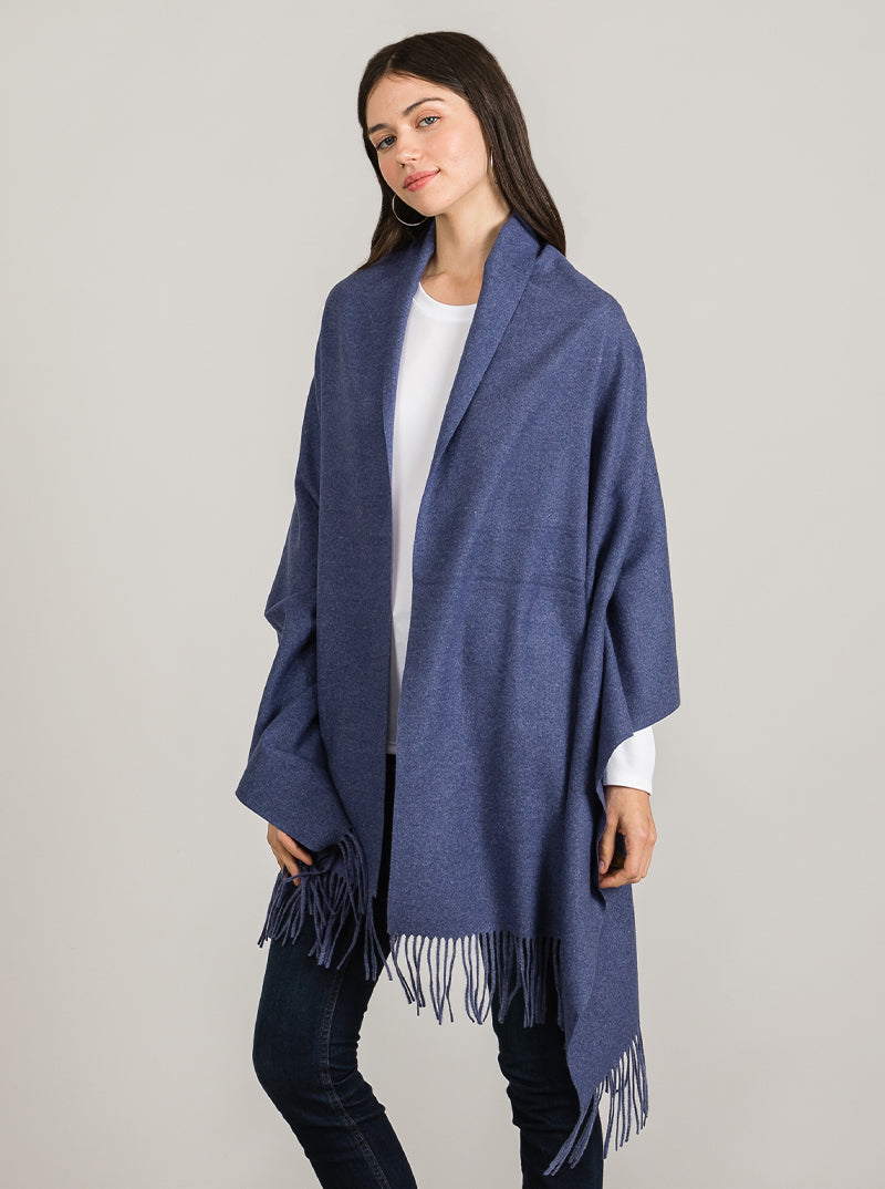 Soft 2 Touch Shawl Oblong Fringe Acrylic Scarf