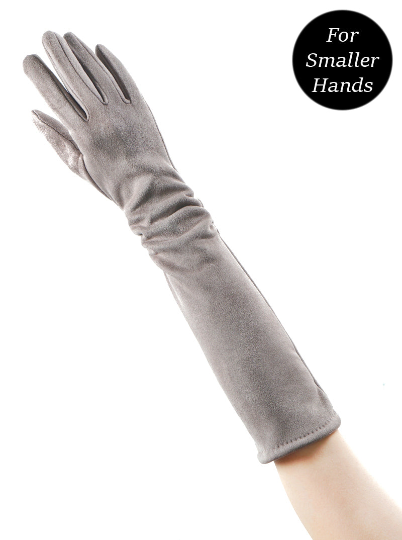 Soft Suede Long Touchscreen Gloves