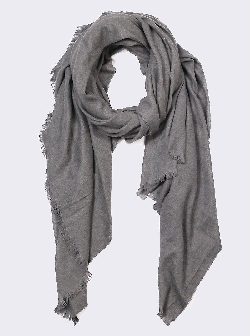 Solid Color Basic Wrap Oversized Oblong Scarf