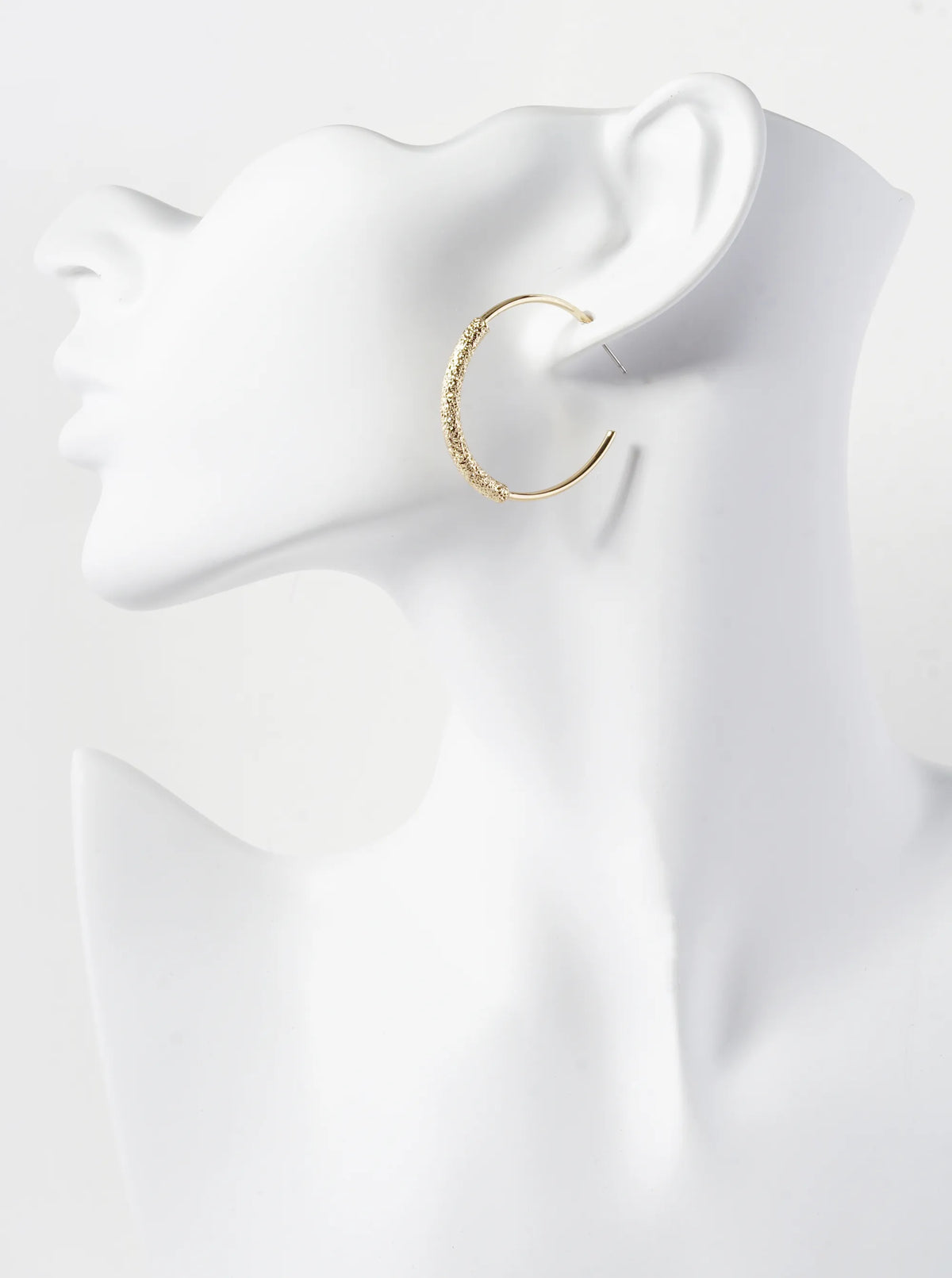 Sparkling Bottoms 35mm Hoop Earrings