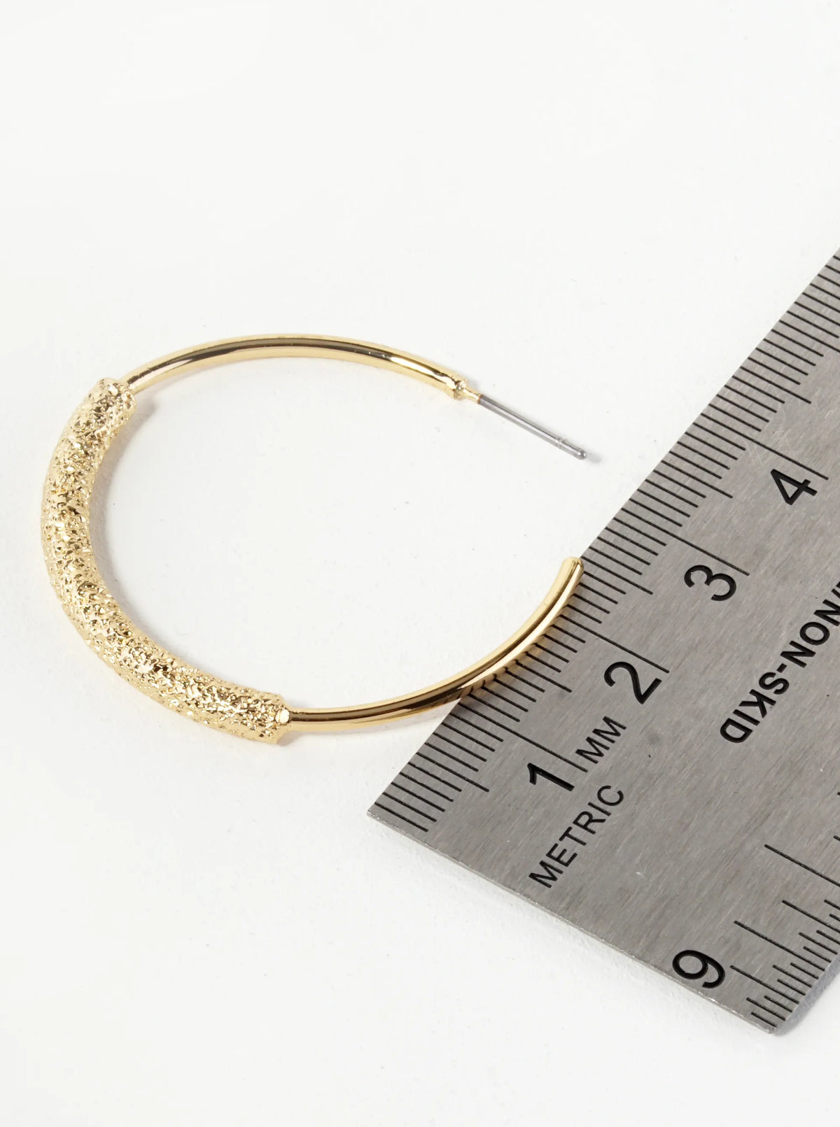 Sparkling Bottoms 35mm Hoop Earrings