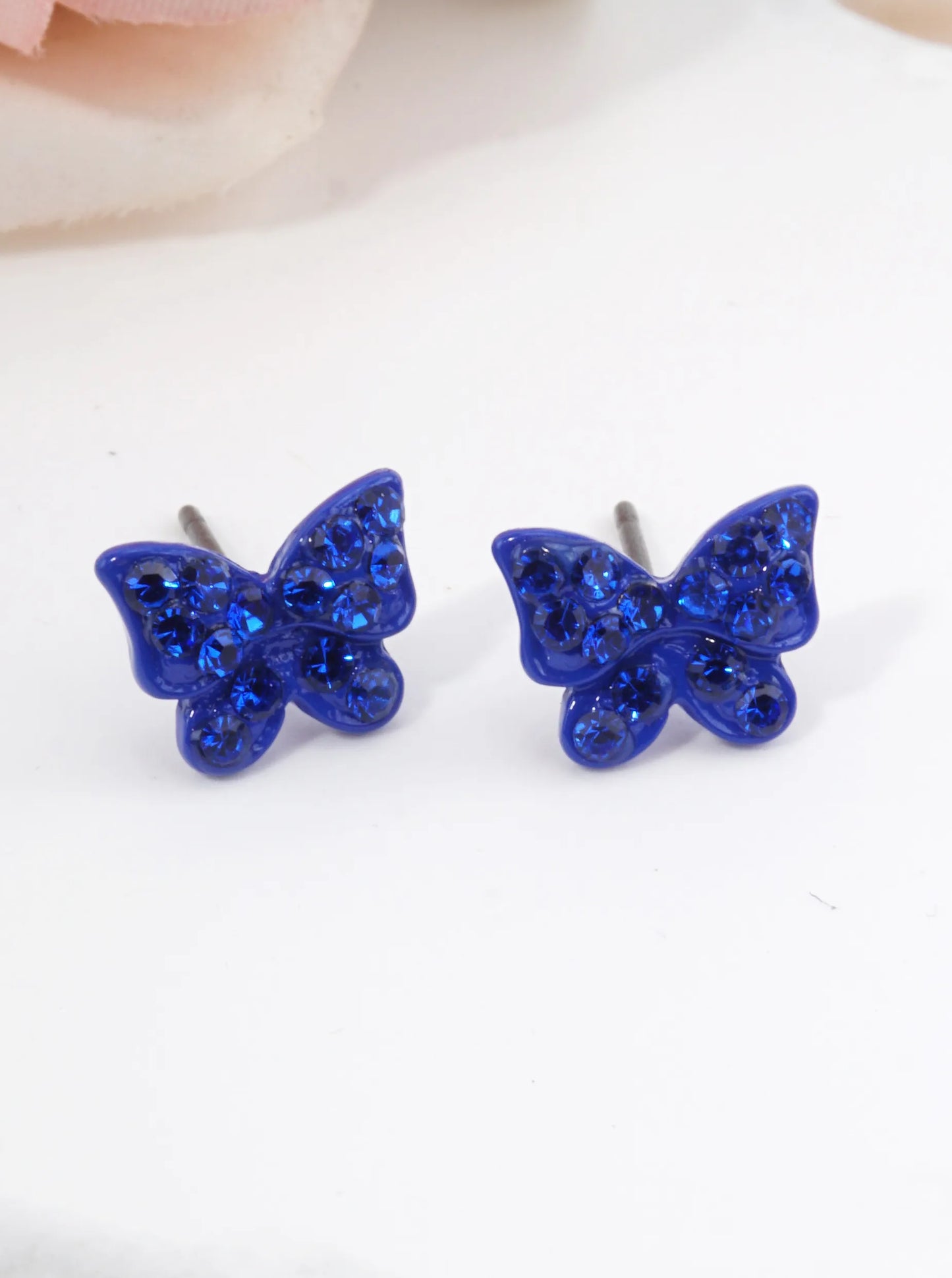 Sparkling Butterfly Stud Earrings