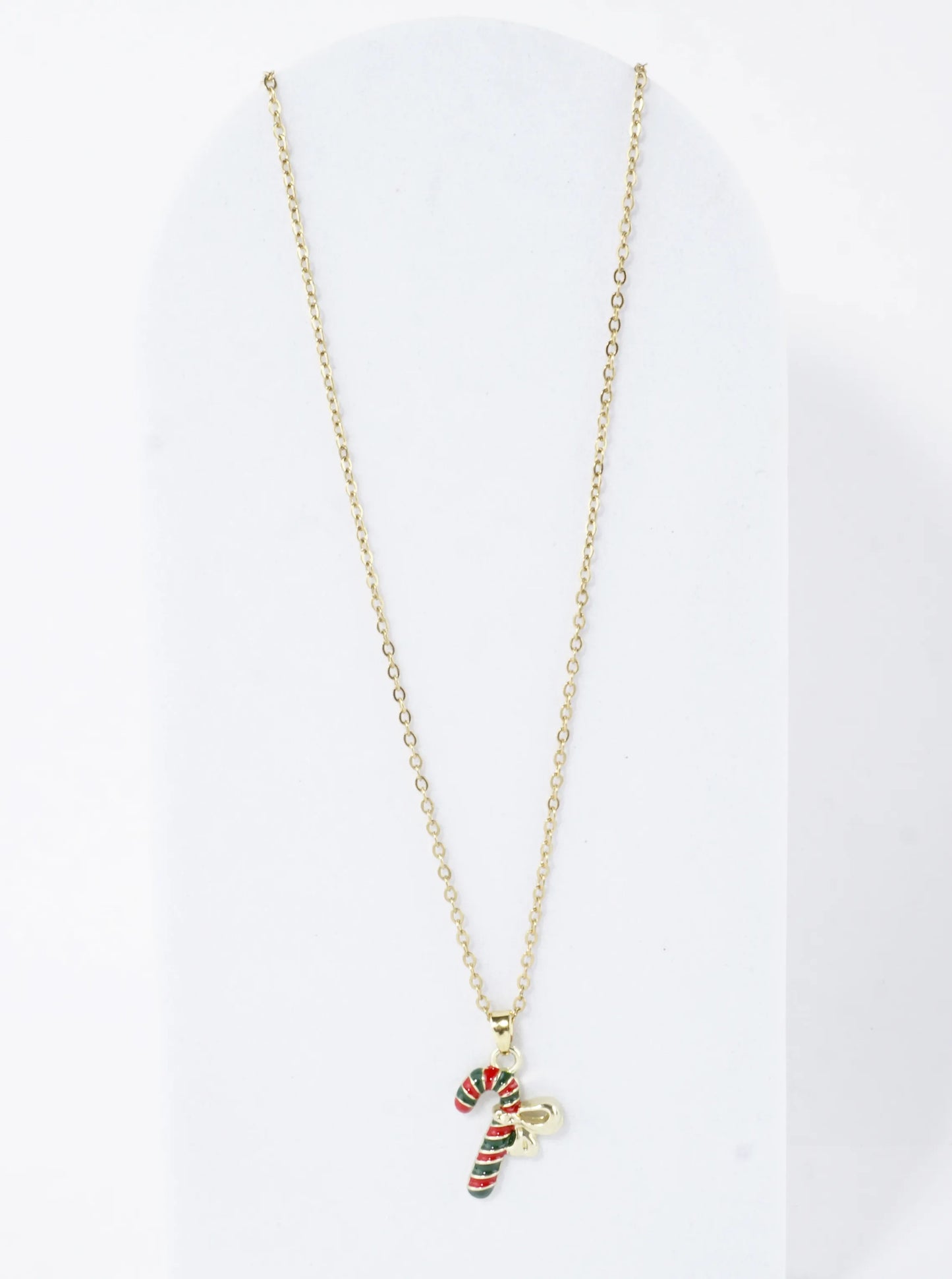 Stainless Steel Christmas Candy Pendant Necklace
