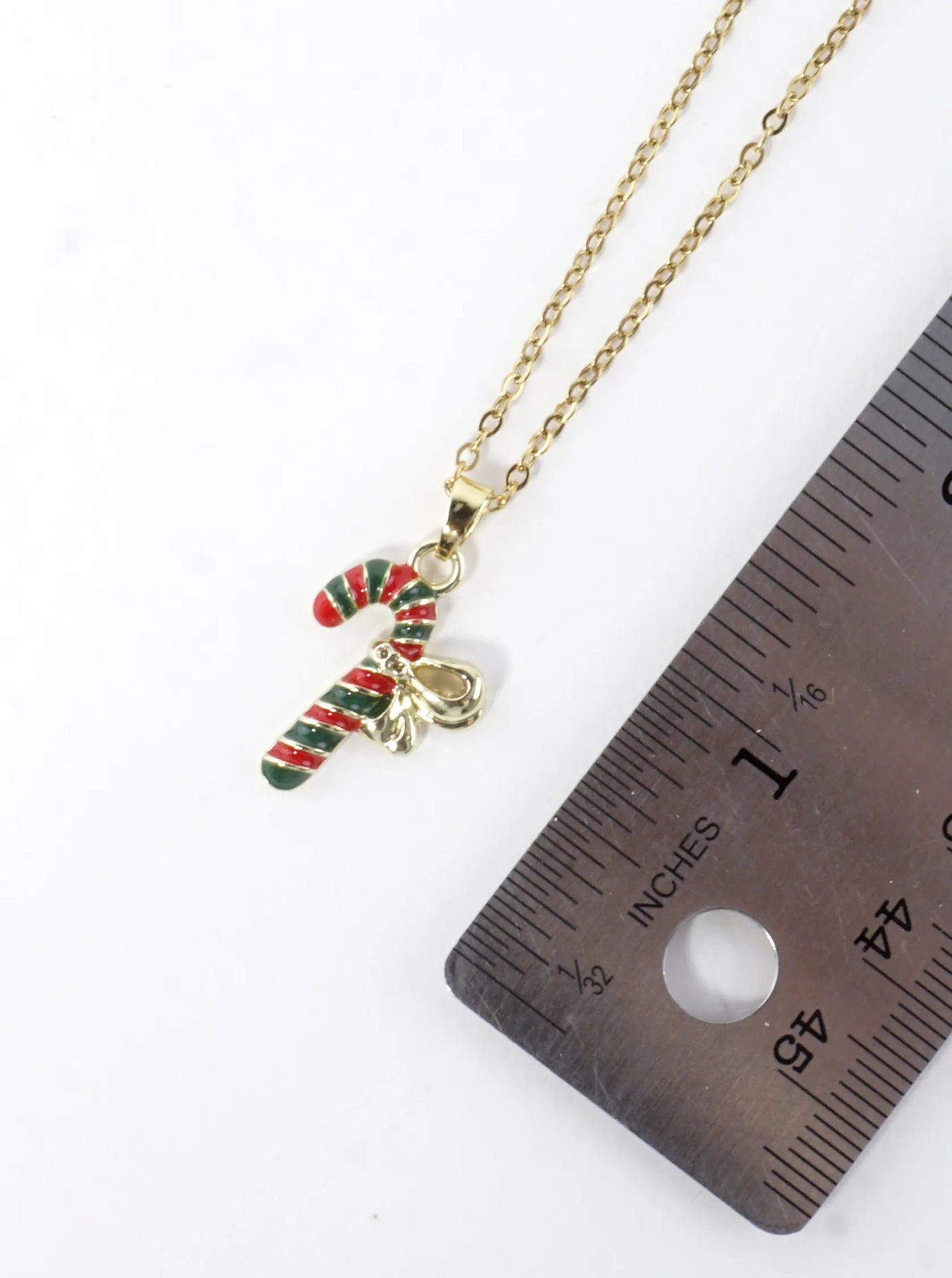 Stainless Steel Christmas Candy Pendant Necklace