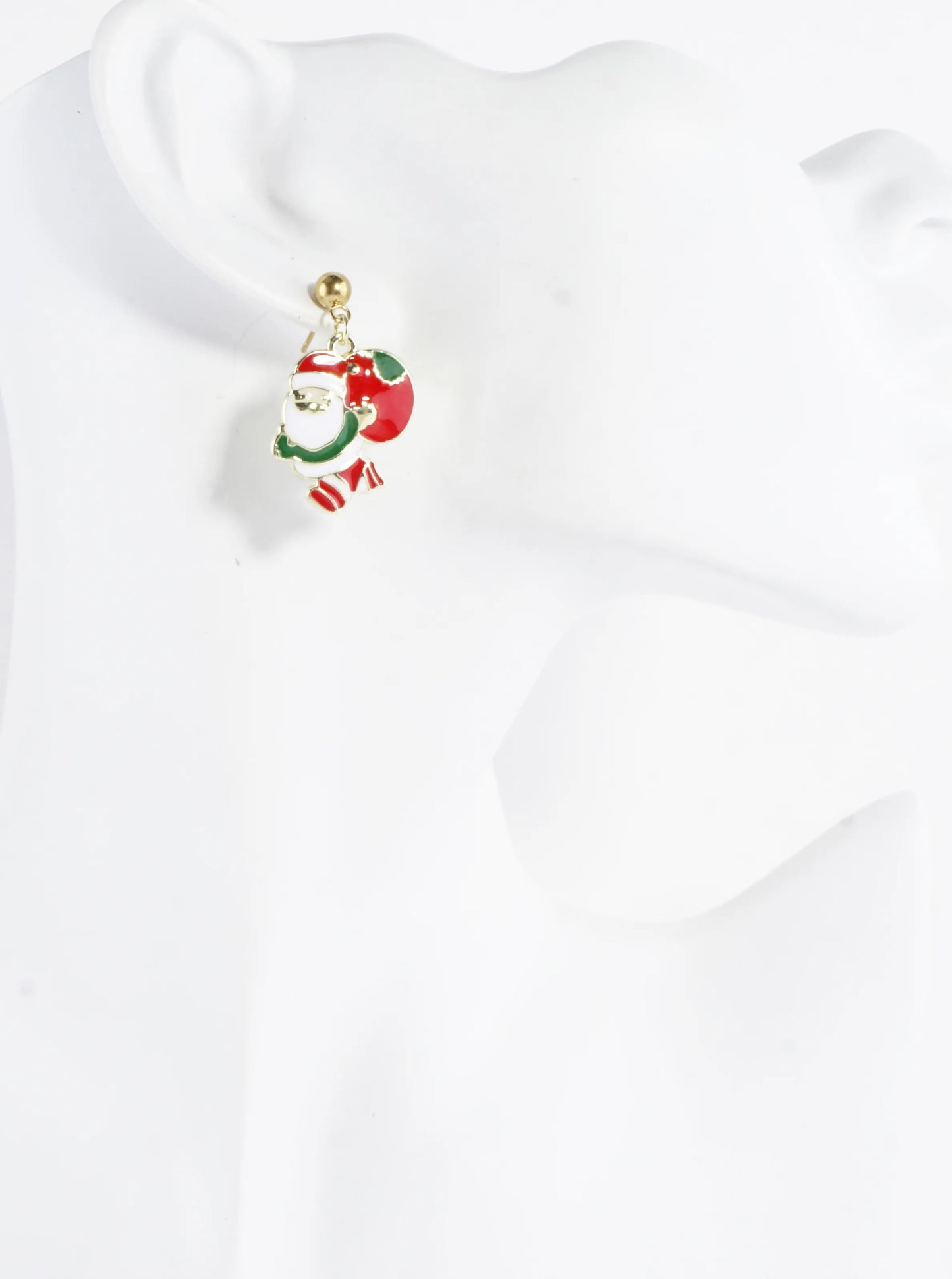 Stainless Steel Christmas Santa Bag Earrings