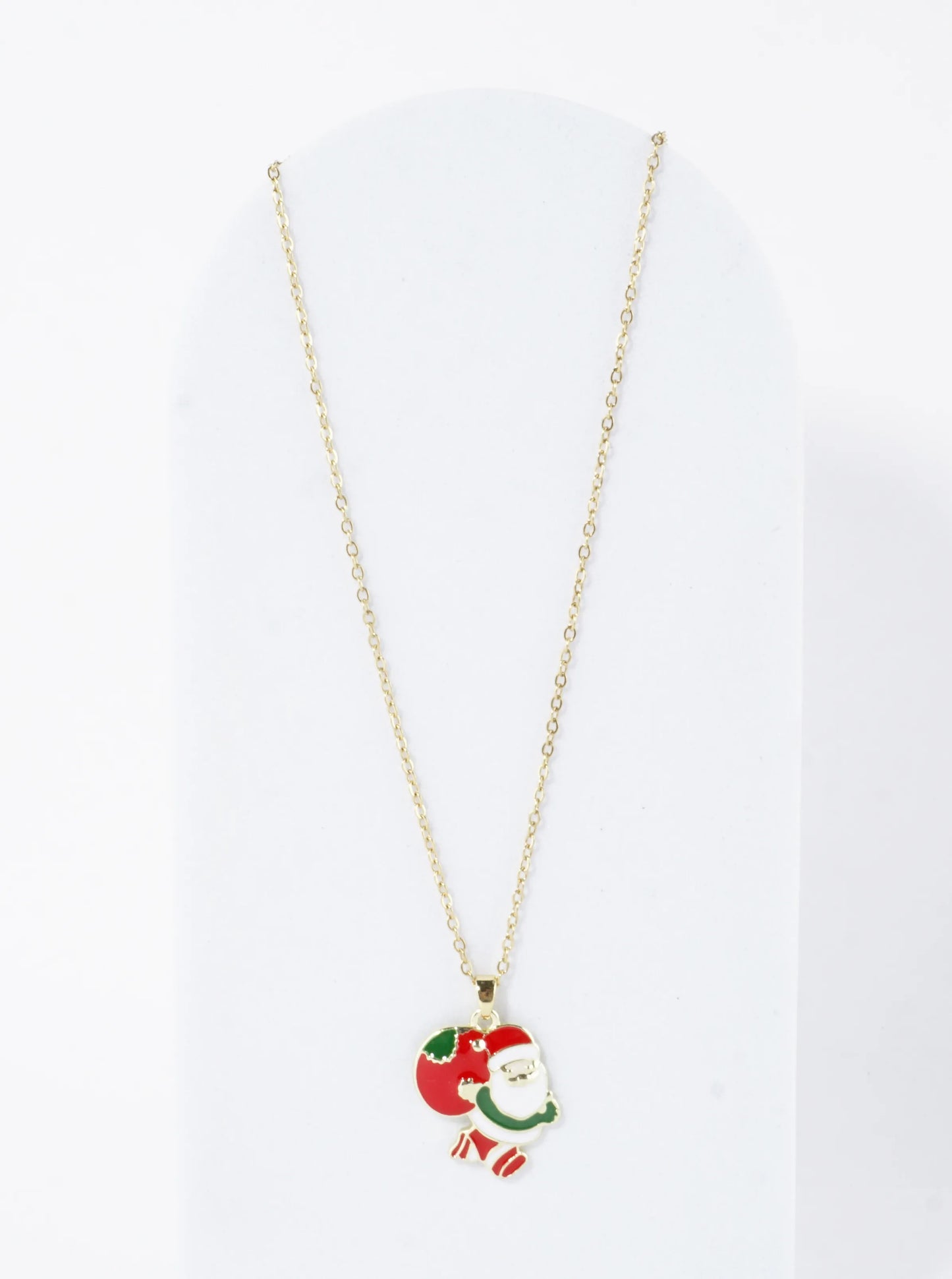 Stainless Steel Christmas Santa Bag Necklace