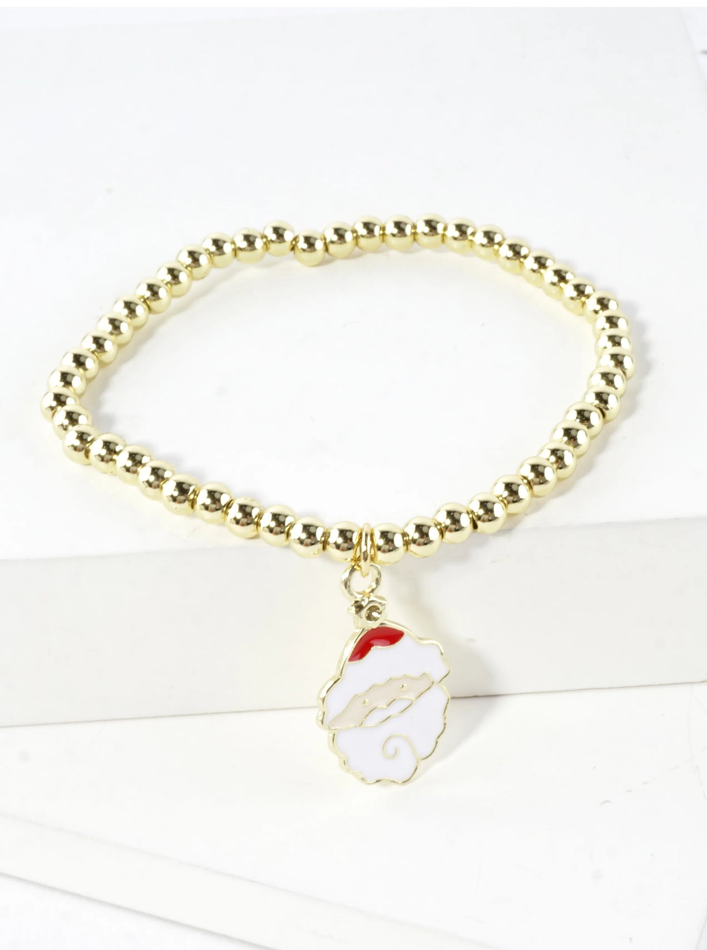 Stainless Steel Christmas Santa Charm Bracelet