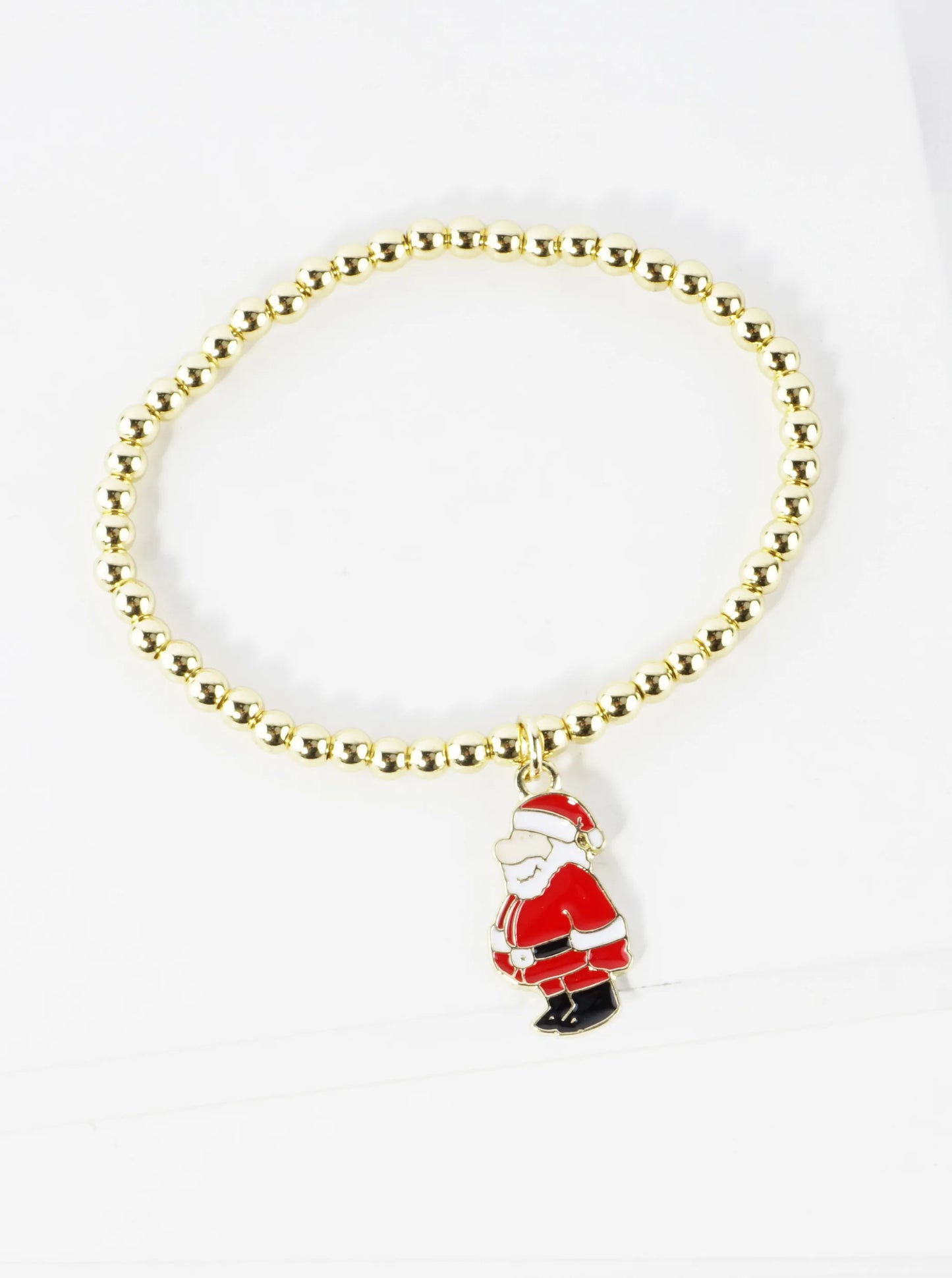 Stainless Steel Christmas Santa Charm Bracelet