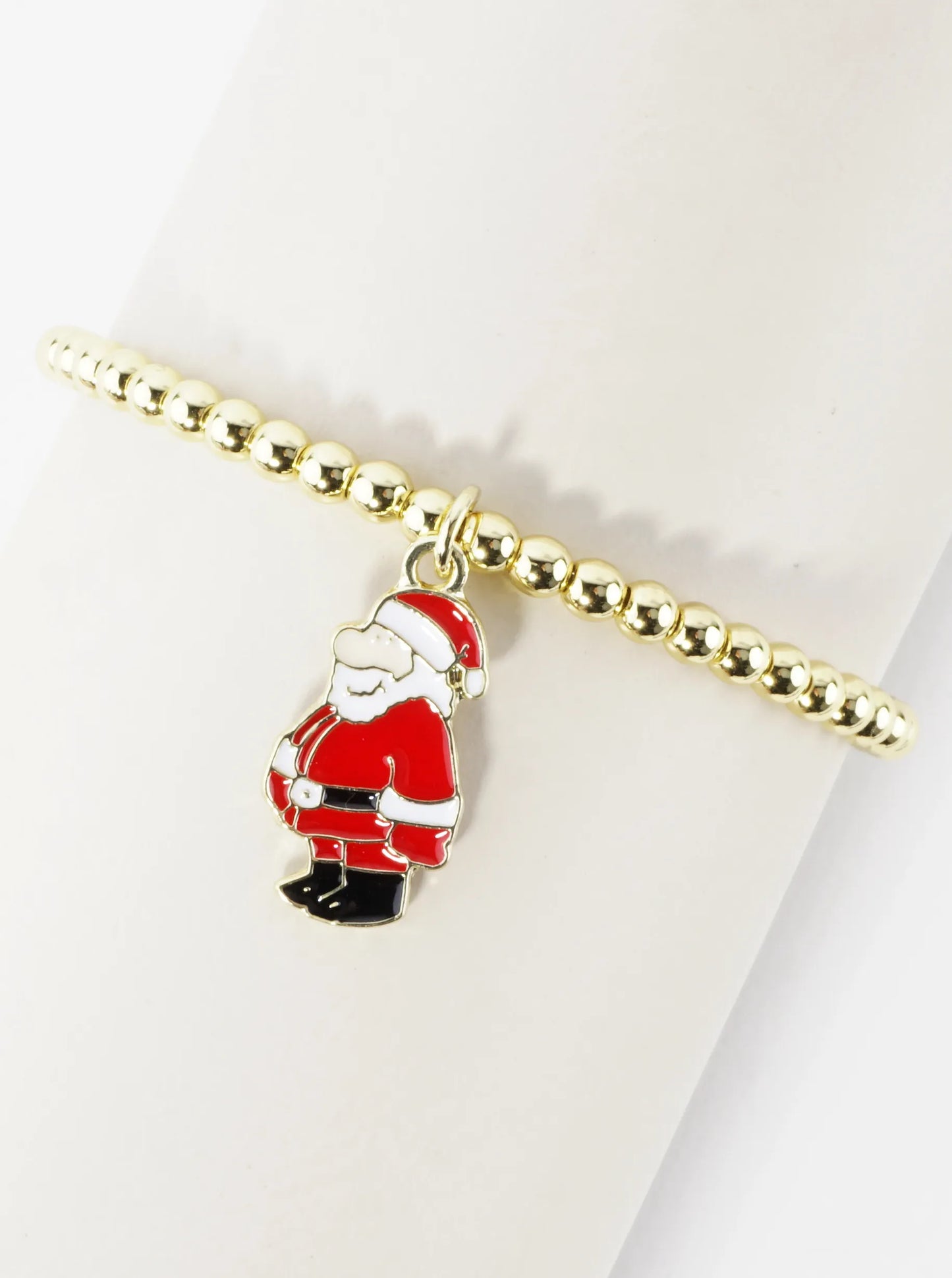 Stainless Steel Christmas Santa Charm Bracelet