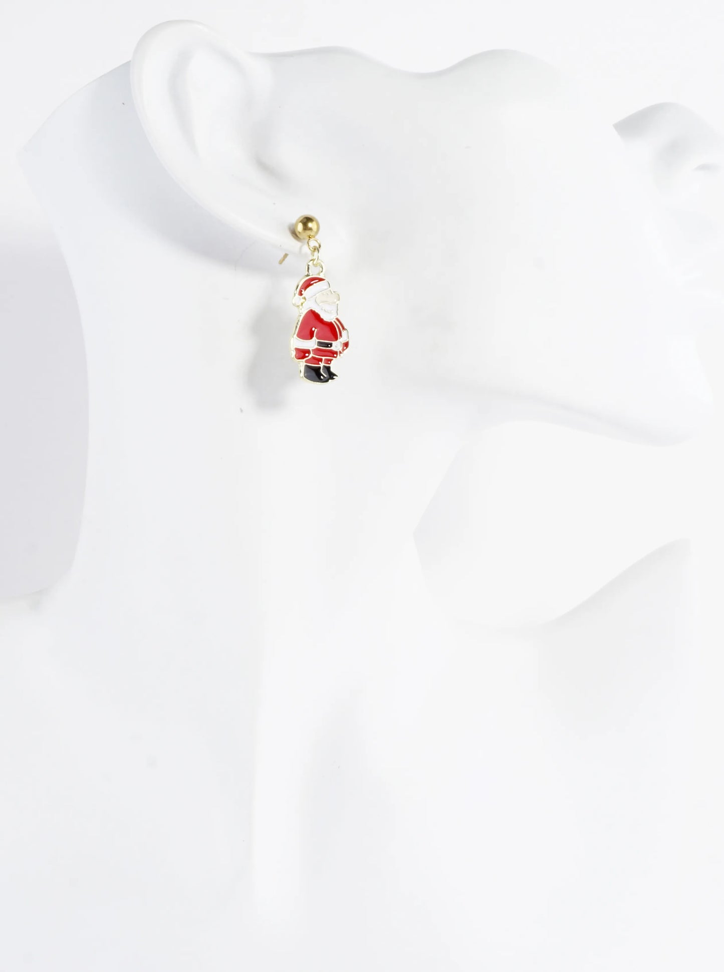 Stainless Steel Christmas Santa Earrings