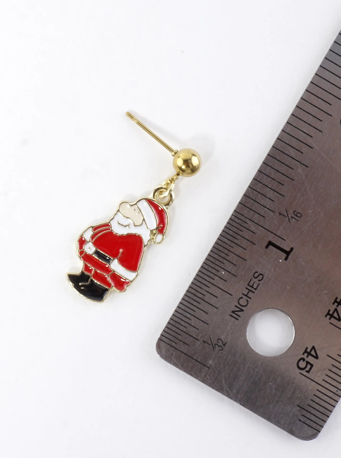 Stainless Steel Christmas Santa Earrings