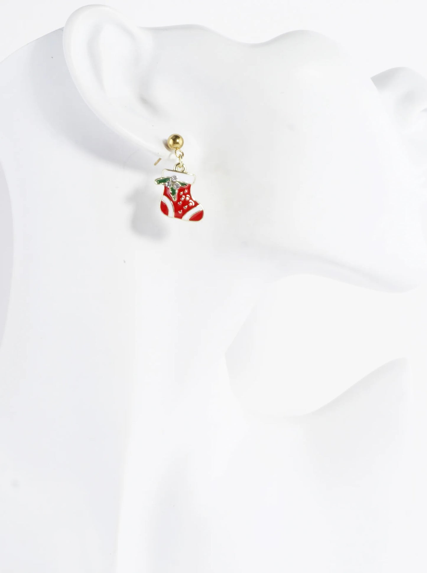 Stainless Steel Christmas Stockings Earrings