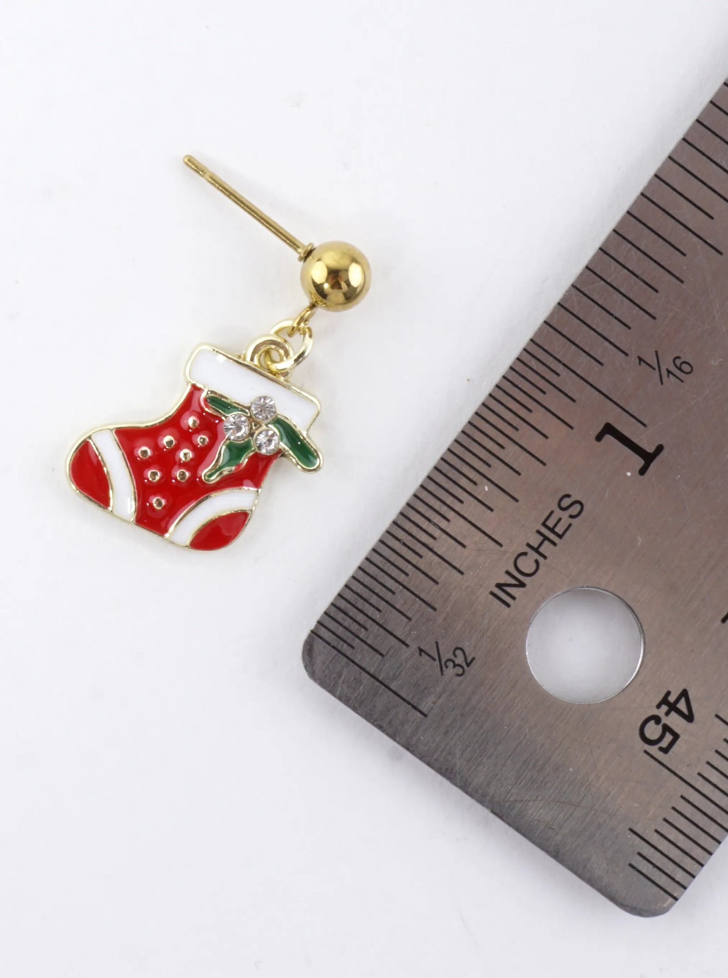 Stainless Steel Christmas Stockings Earrings