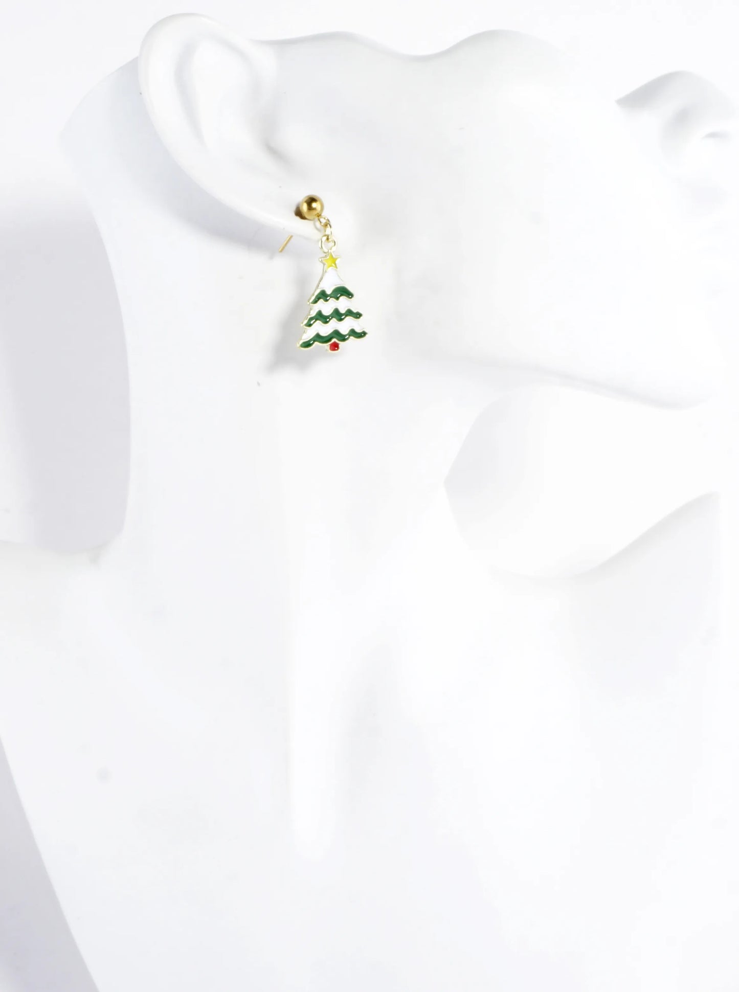 Stainless Steel Christmas Tree Earrings