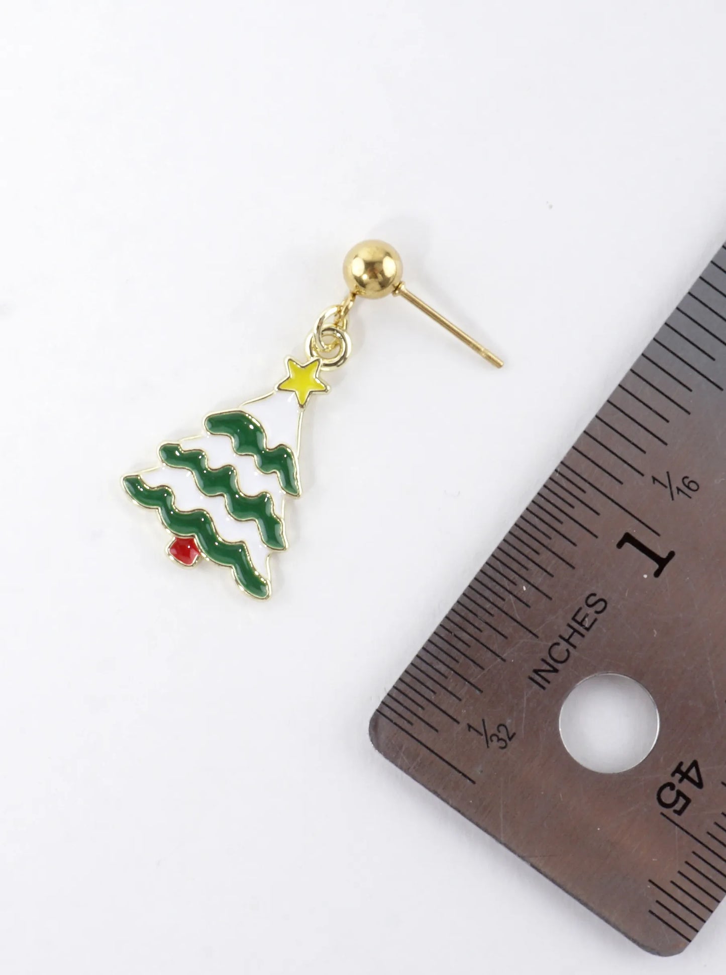 Stainless Steel Christmas Tree Earrings
