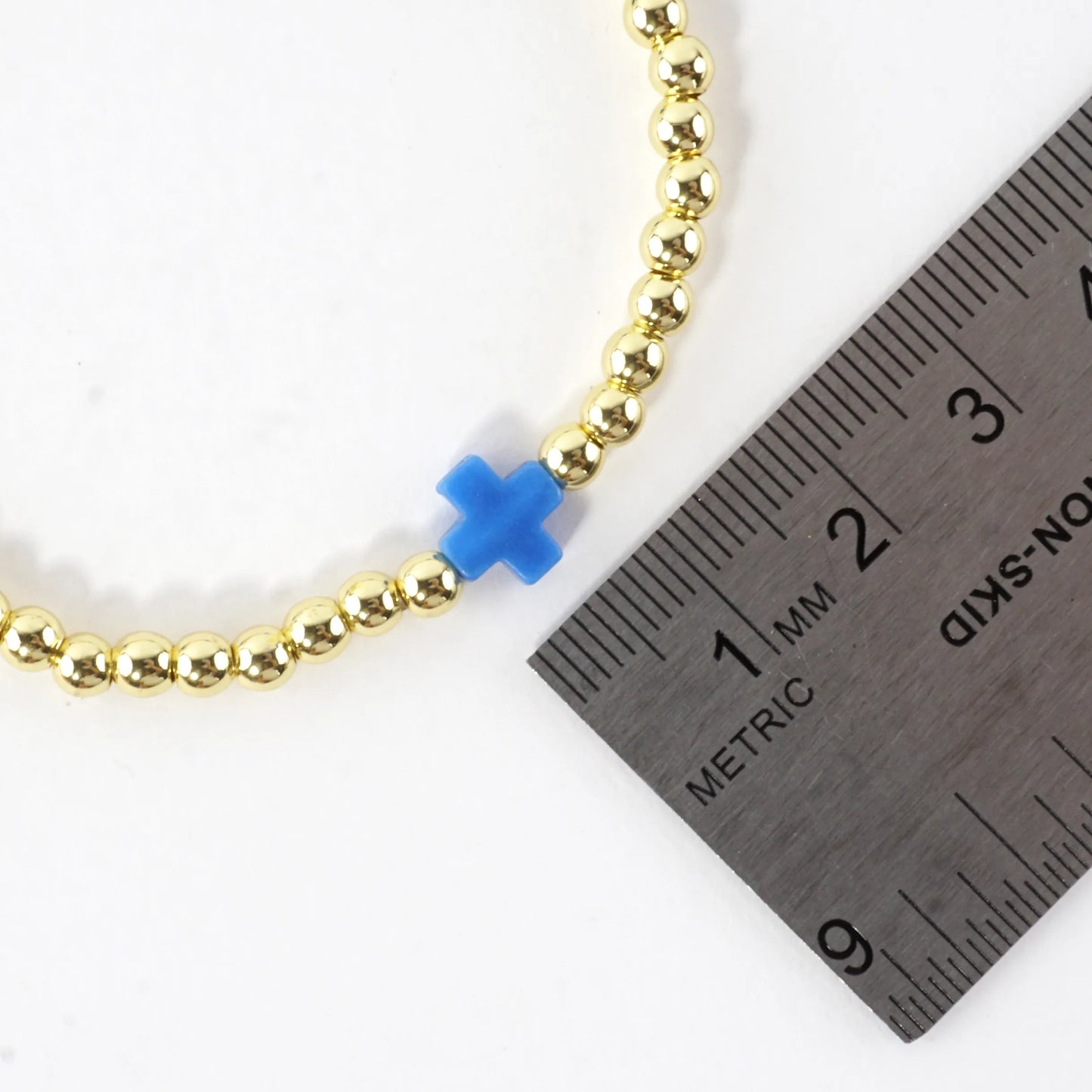 Stainless Steel Genuine Stone Stretch Bracelet