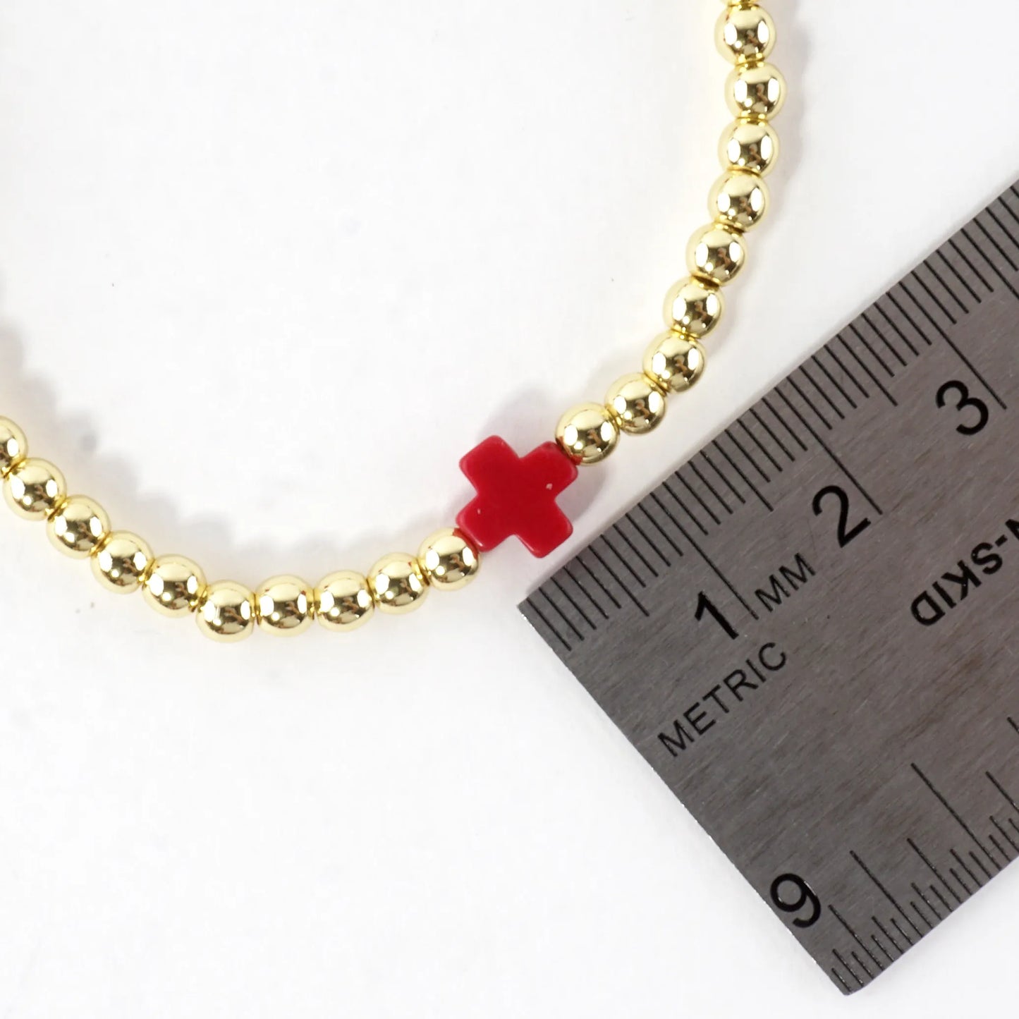 Stainless Steel Genuine Stone Stretch Bracelet