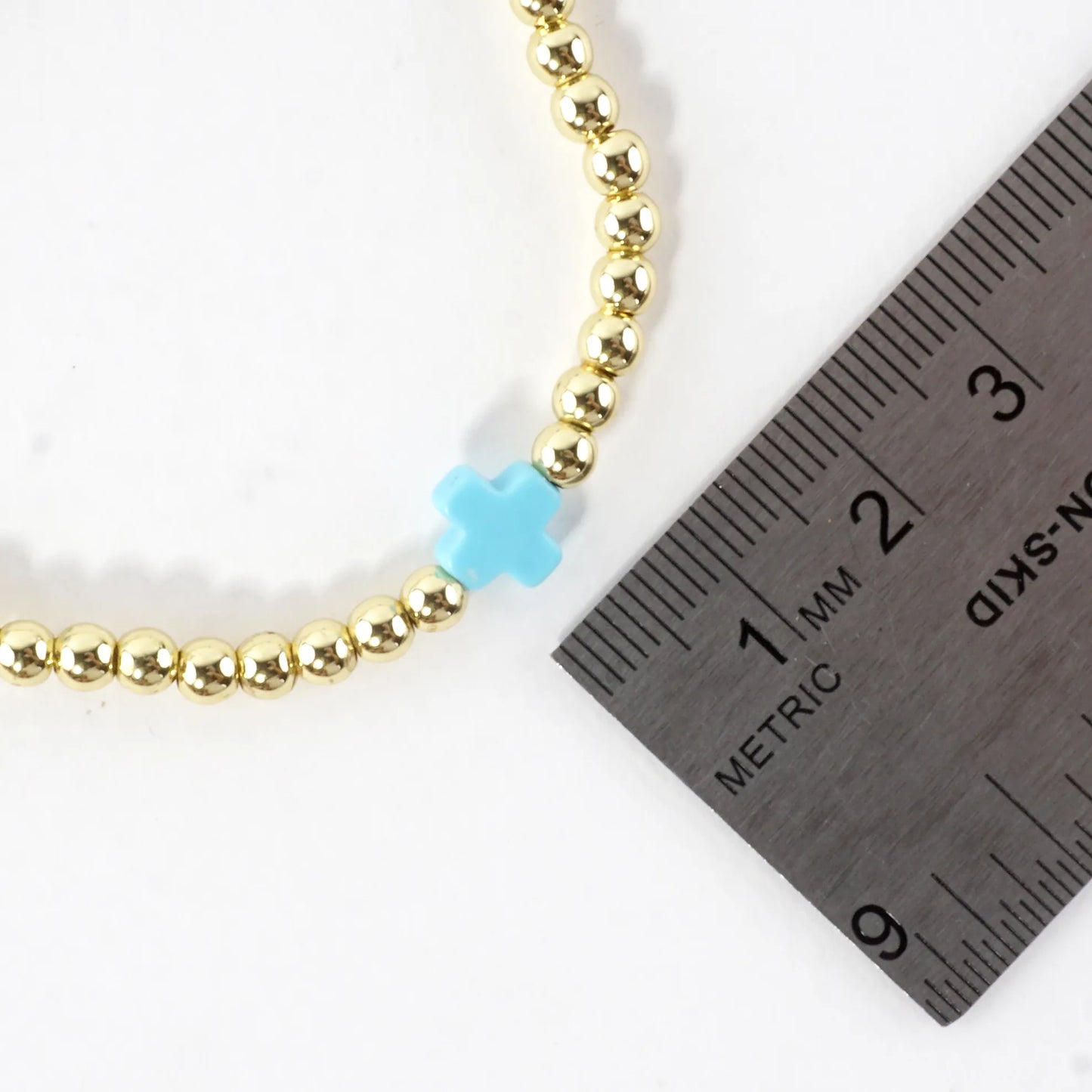 Stainless Steel Genuine Stone Stretch Bracelet