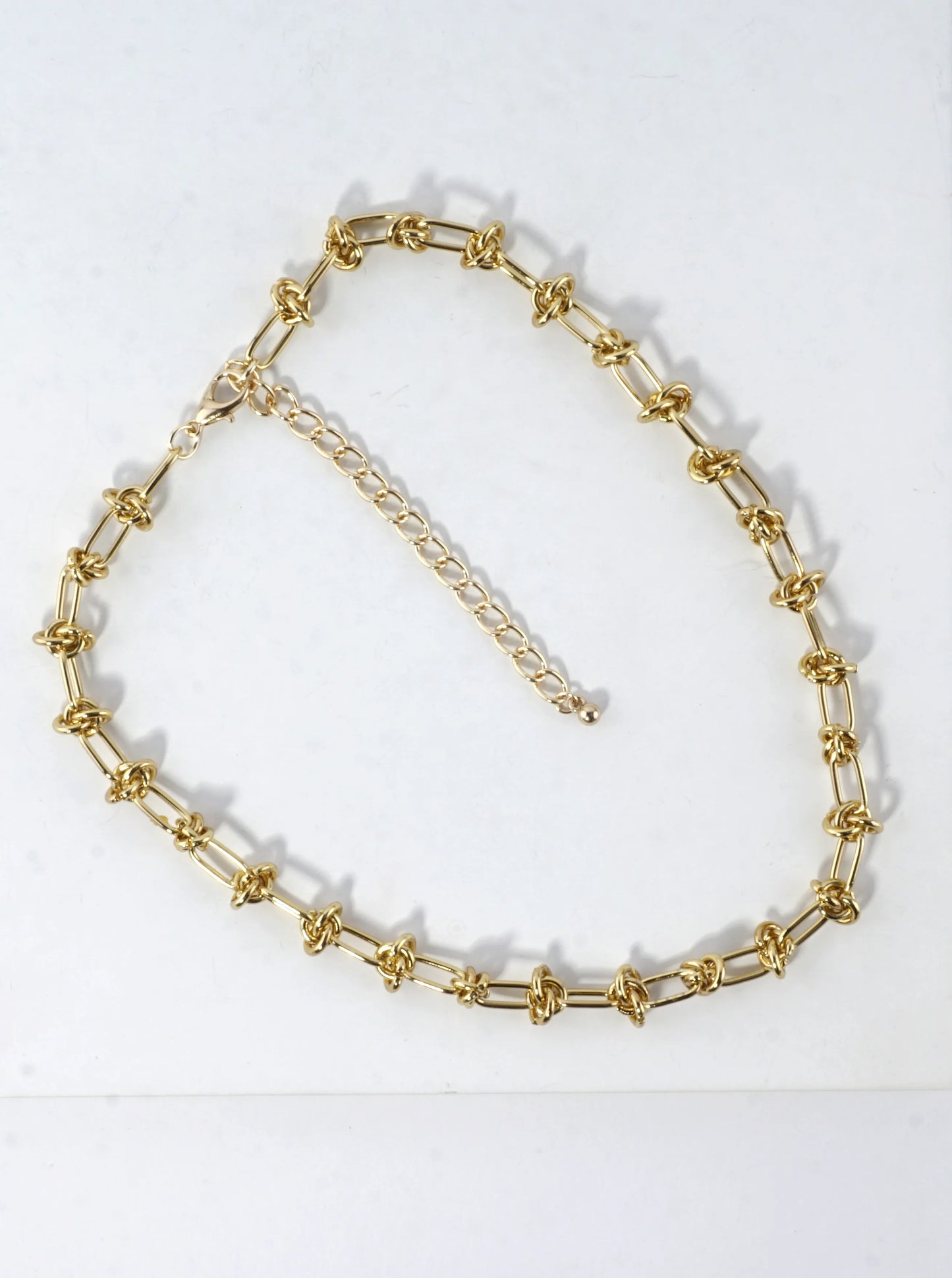 Stainless Steel Love Knot Chain 16 Inches