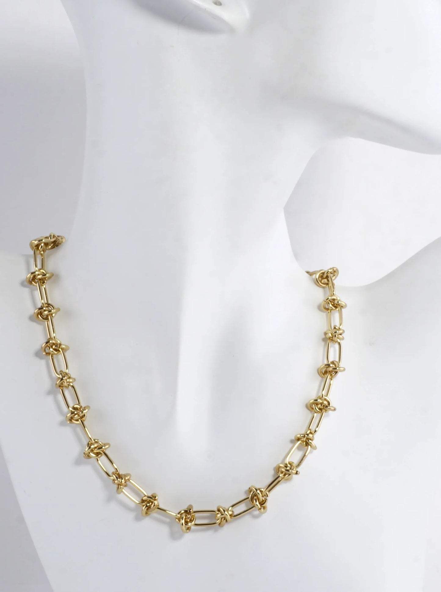 Stainless Steel Love Knot Chain 16 Inches