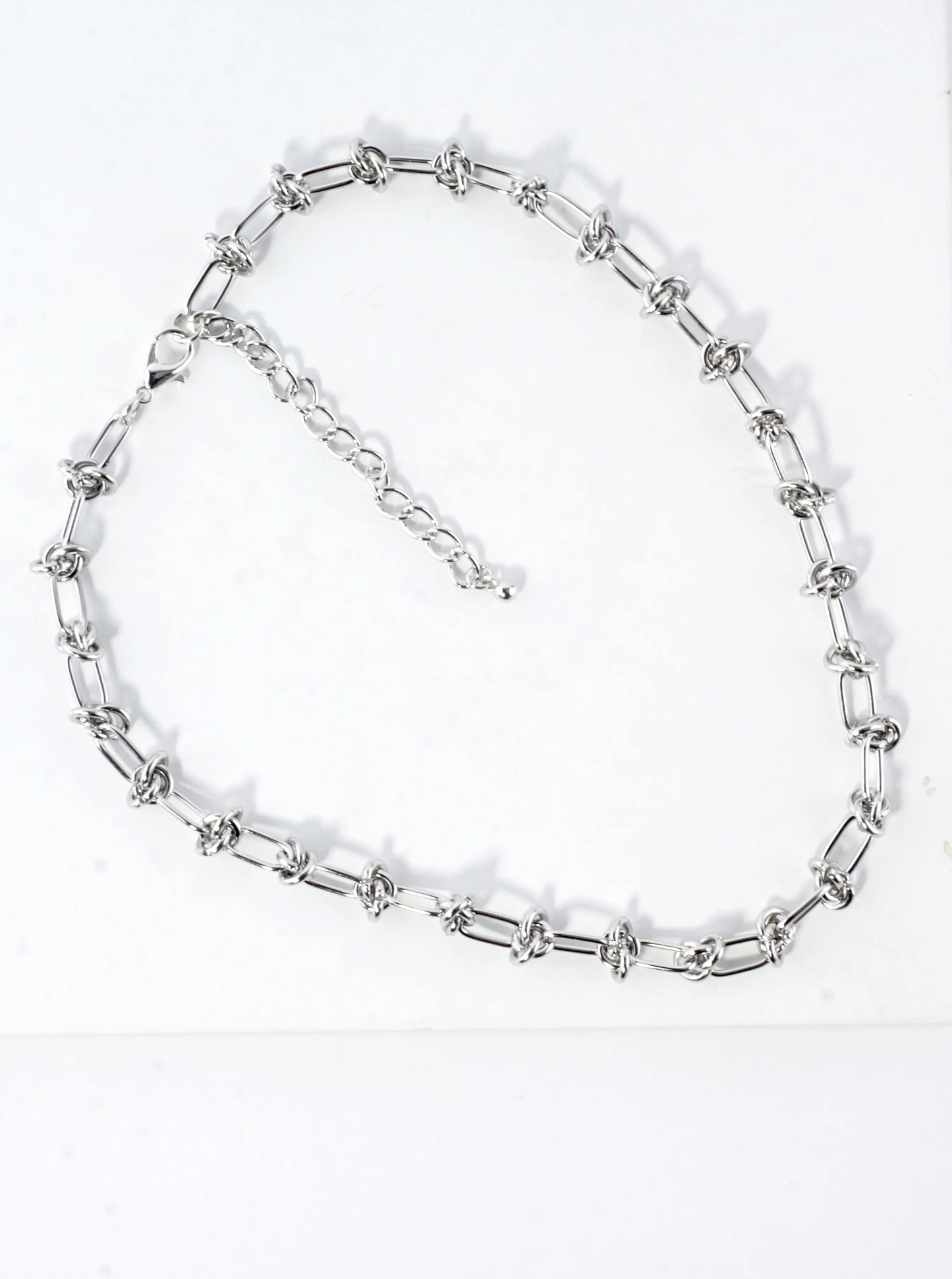 Stainless Steel Love Knot Chain 16 Inches