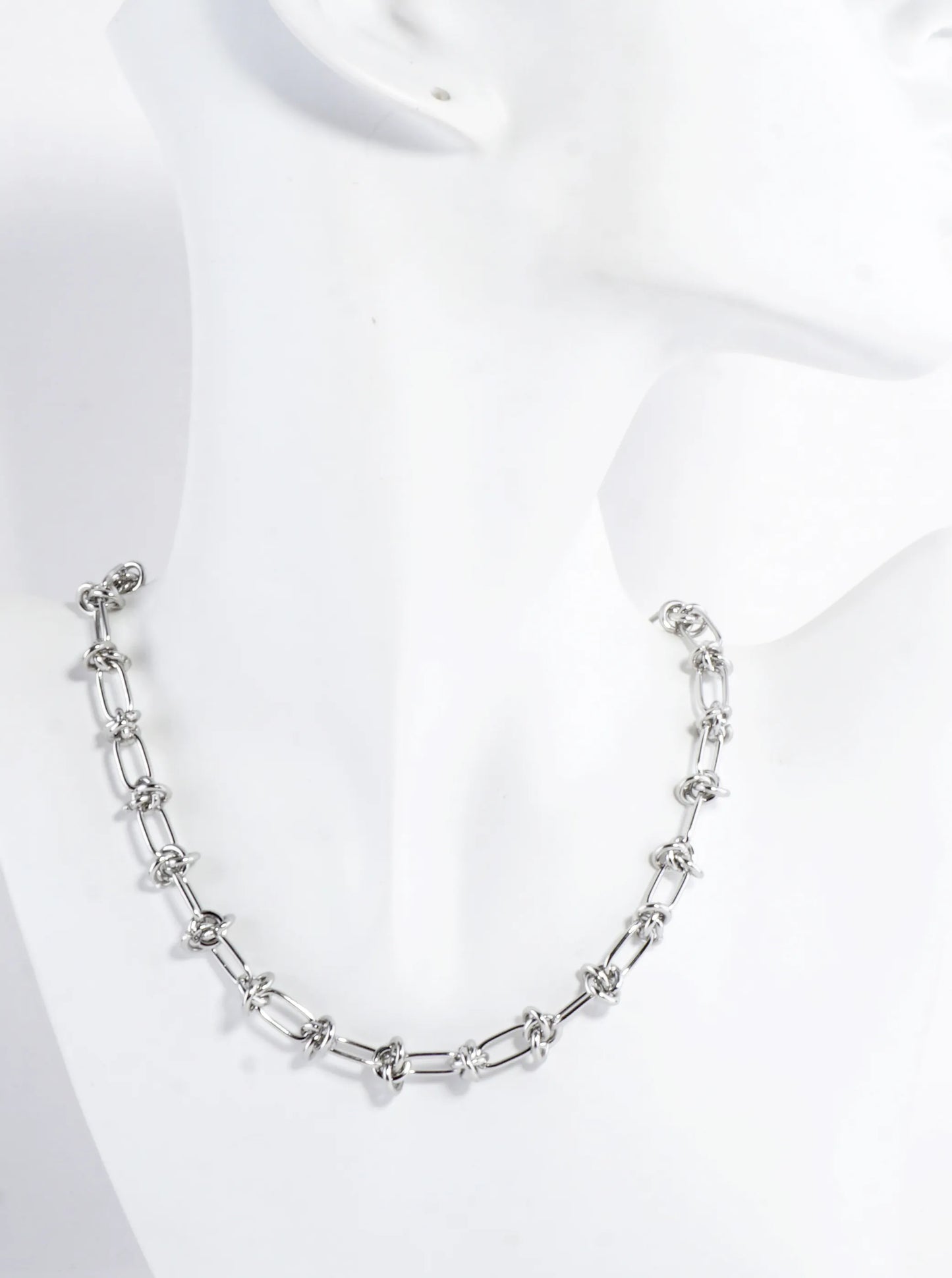 Stainless Steel Love Knot Chain 16 Inches