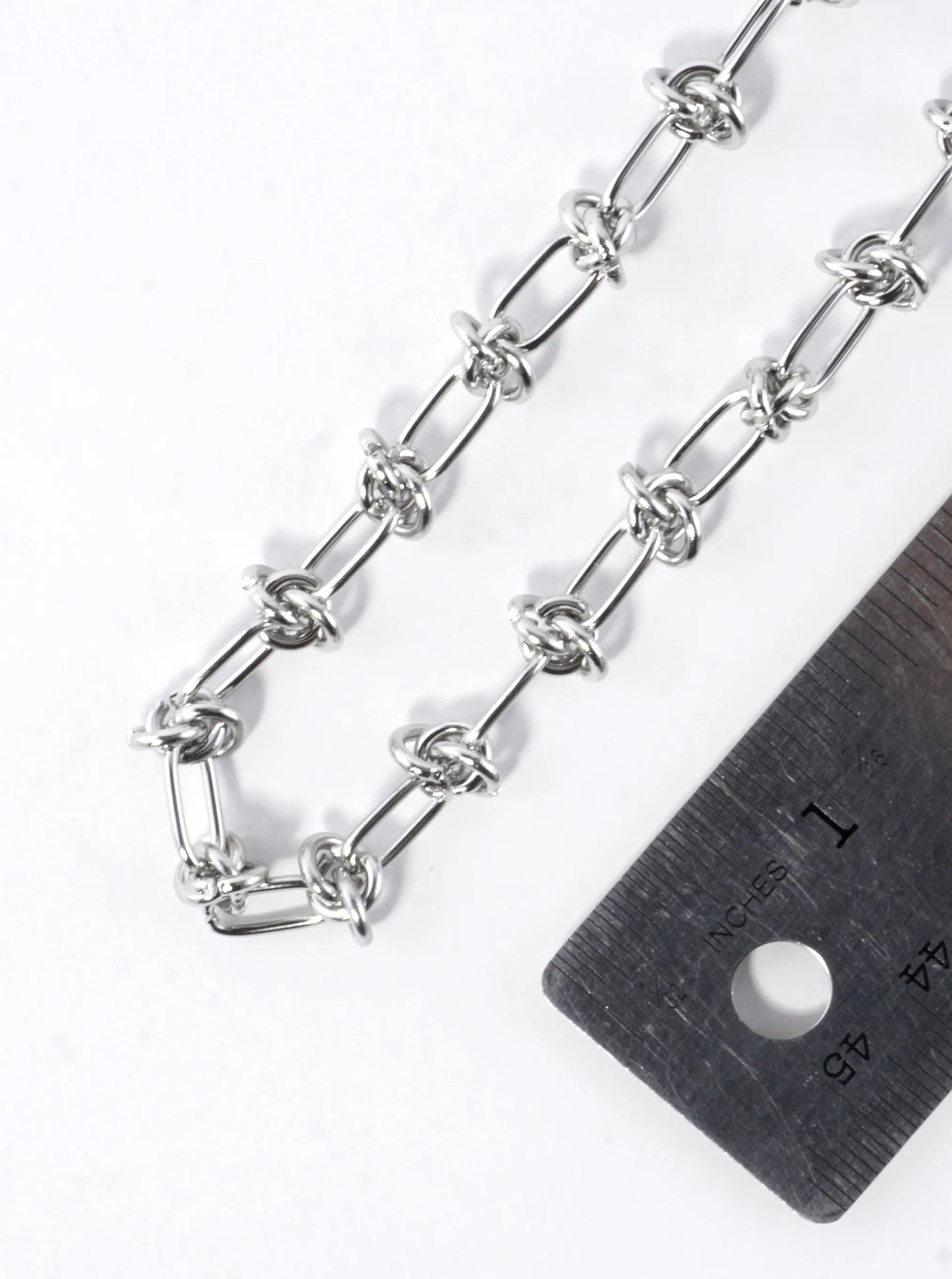 Stainless Steel Love Knot Chain 16 Inches
