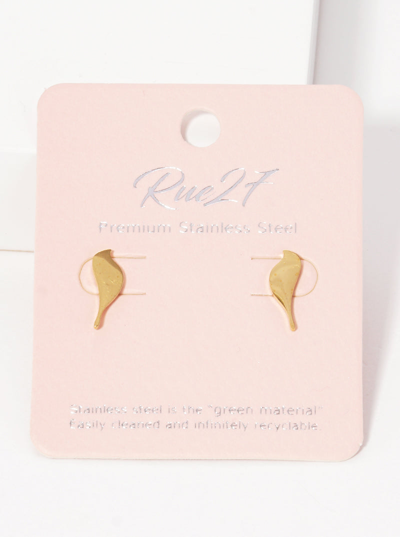 Stainless Steel Bird Animal Stud Earrings