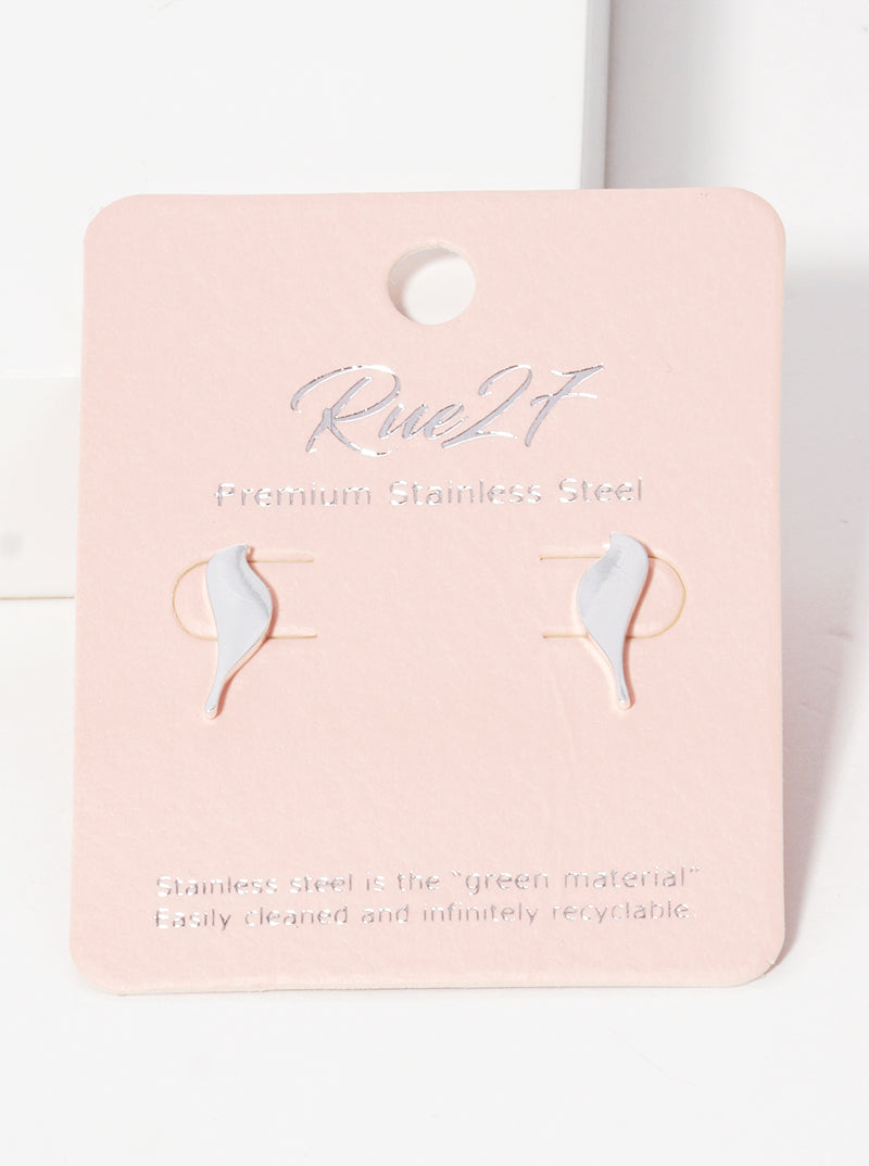 Stainless Steel Animal Bird Stud Earrings