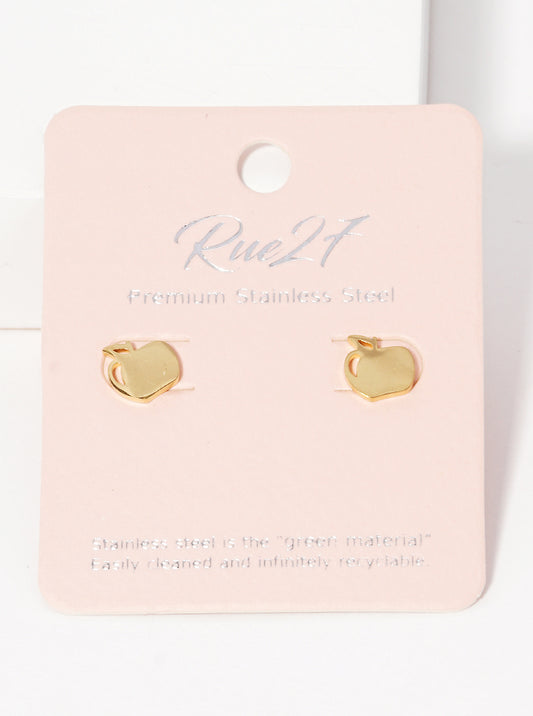 Stainless Steel Ruit Apple Stud Earrings