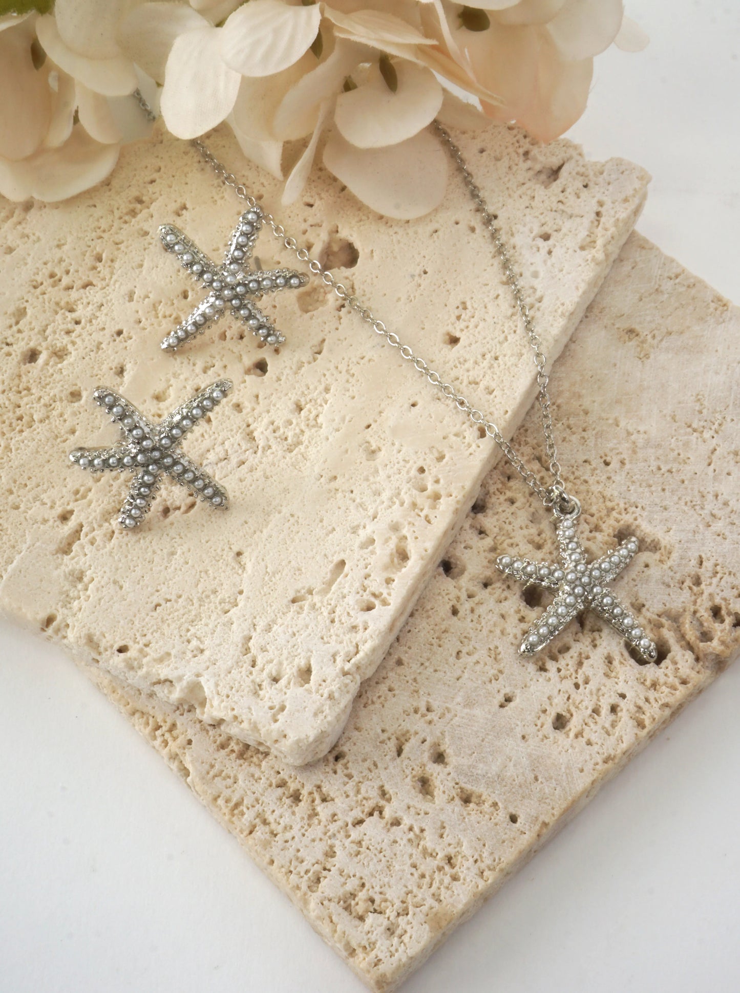 Starfish Pendant Textured Necklace