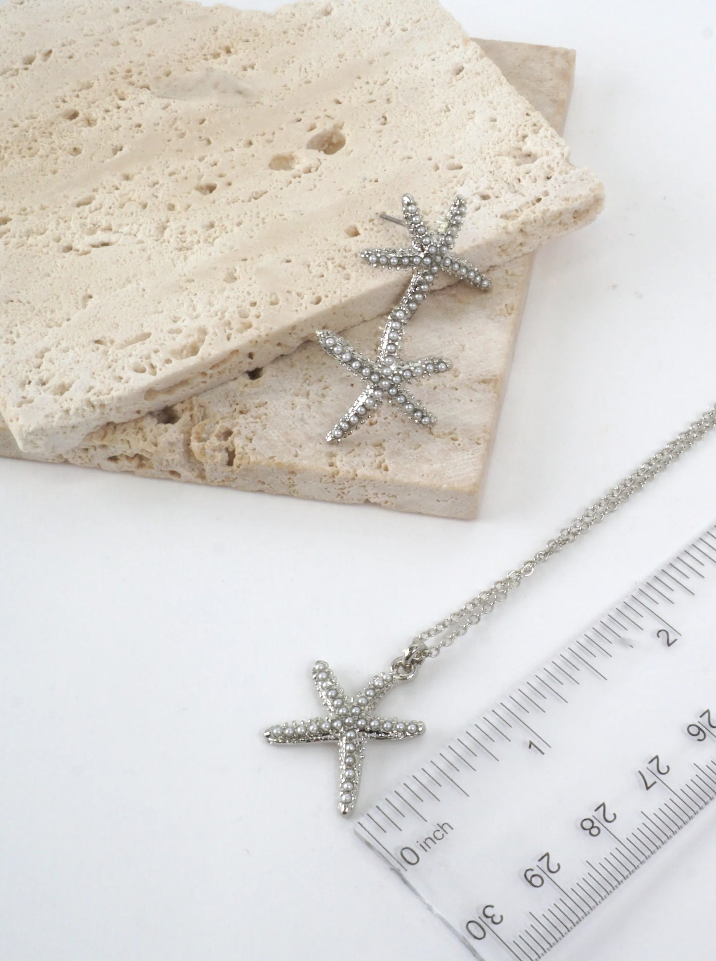 Starfish Pendant Textured Necklace