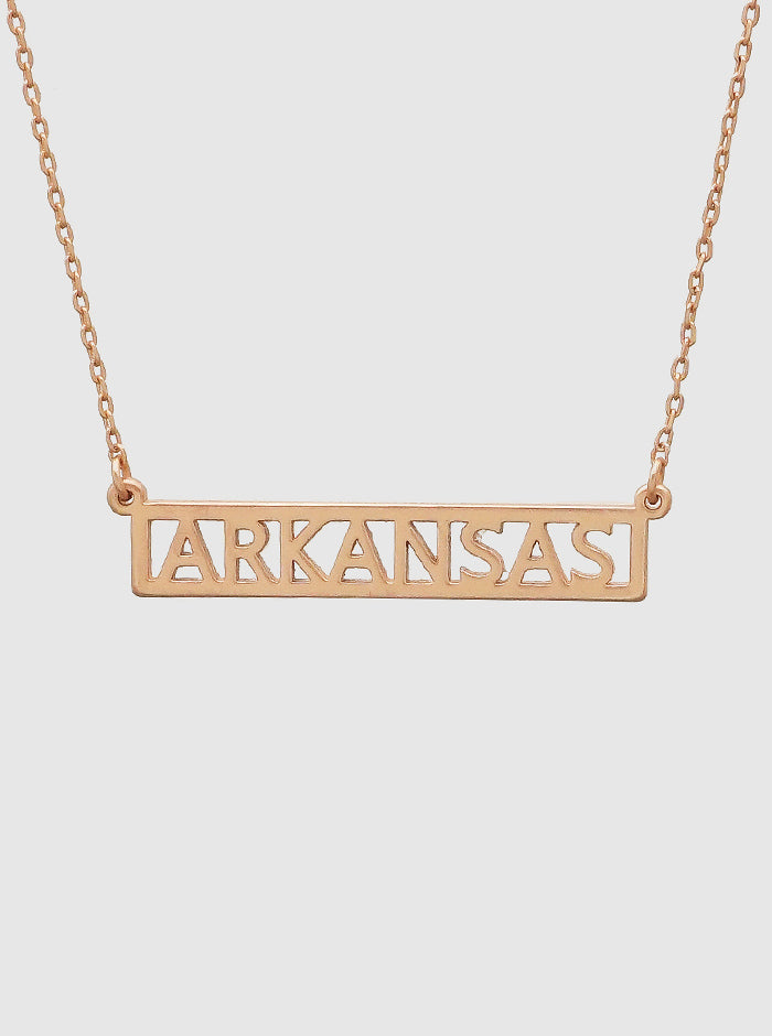 States Pendant Metal Necklace