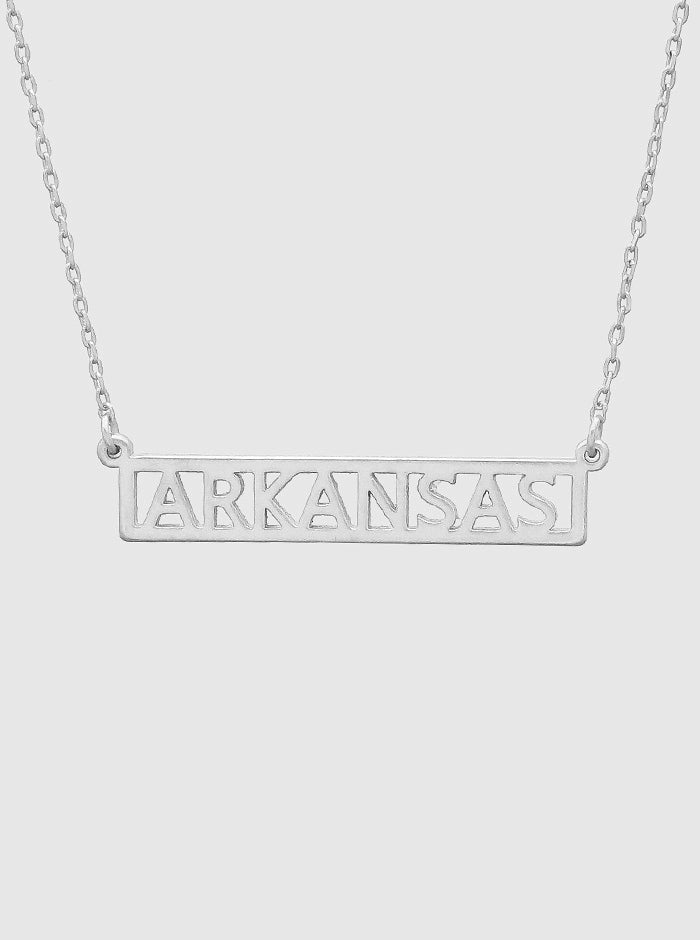 States Pendant Metal Necklace