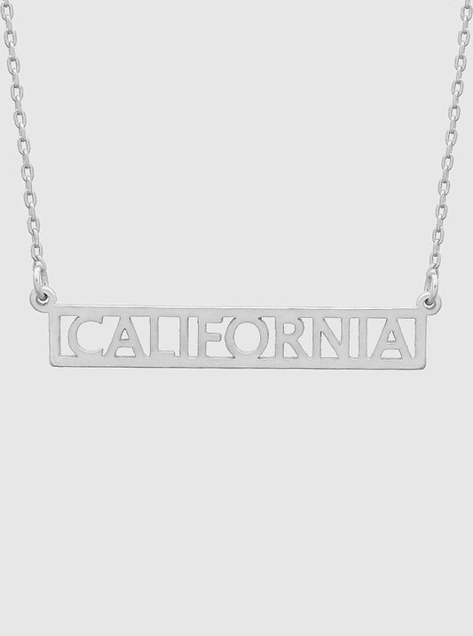 States Pendant Metal Necklace