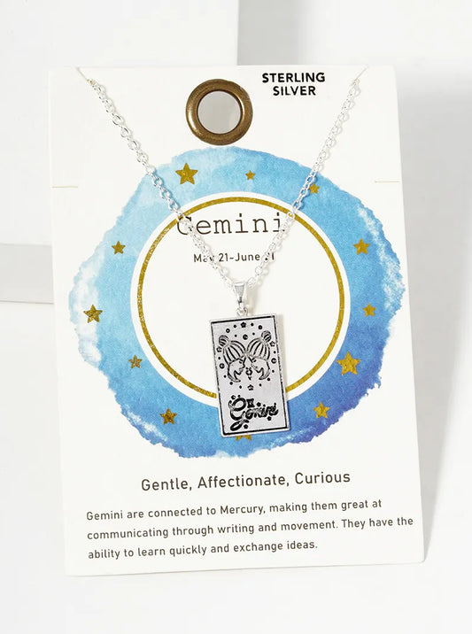 Sterling Silver Zodiac Constellation Necklace