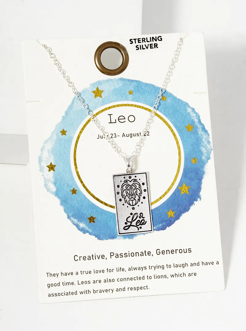 Sterling Silver Zodiac Constellation Necklace