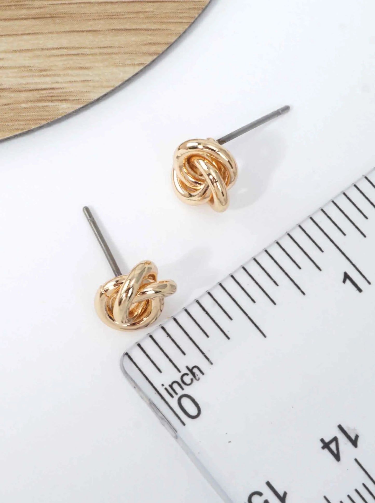 Swirl Knot Stud Earrings