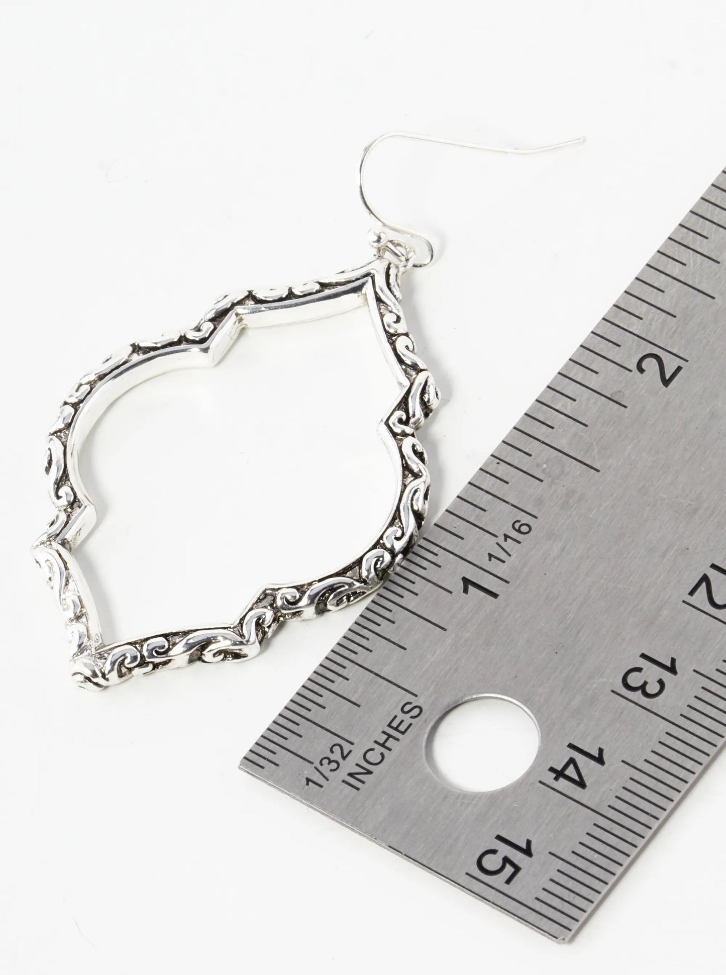 Tailored Cutout Quatrefoil Dangle Earrings