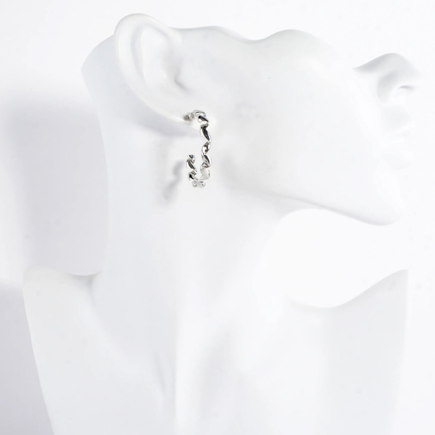 Tele-ties Brass Cord Hoop Earrings Medium